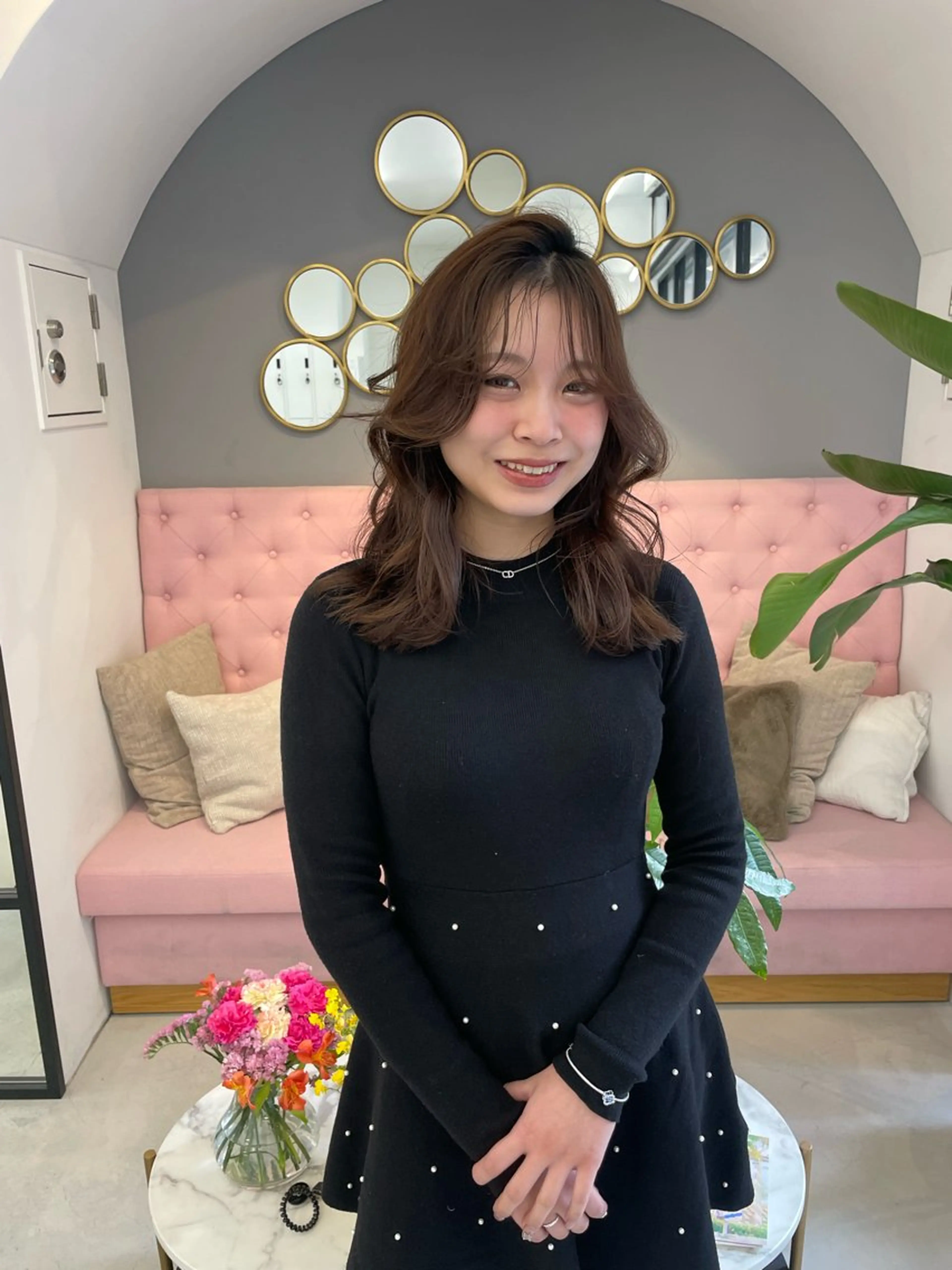 ロング 韓国風レイヤーカット 松葉翔のヘアスタイル