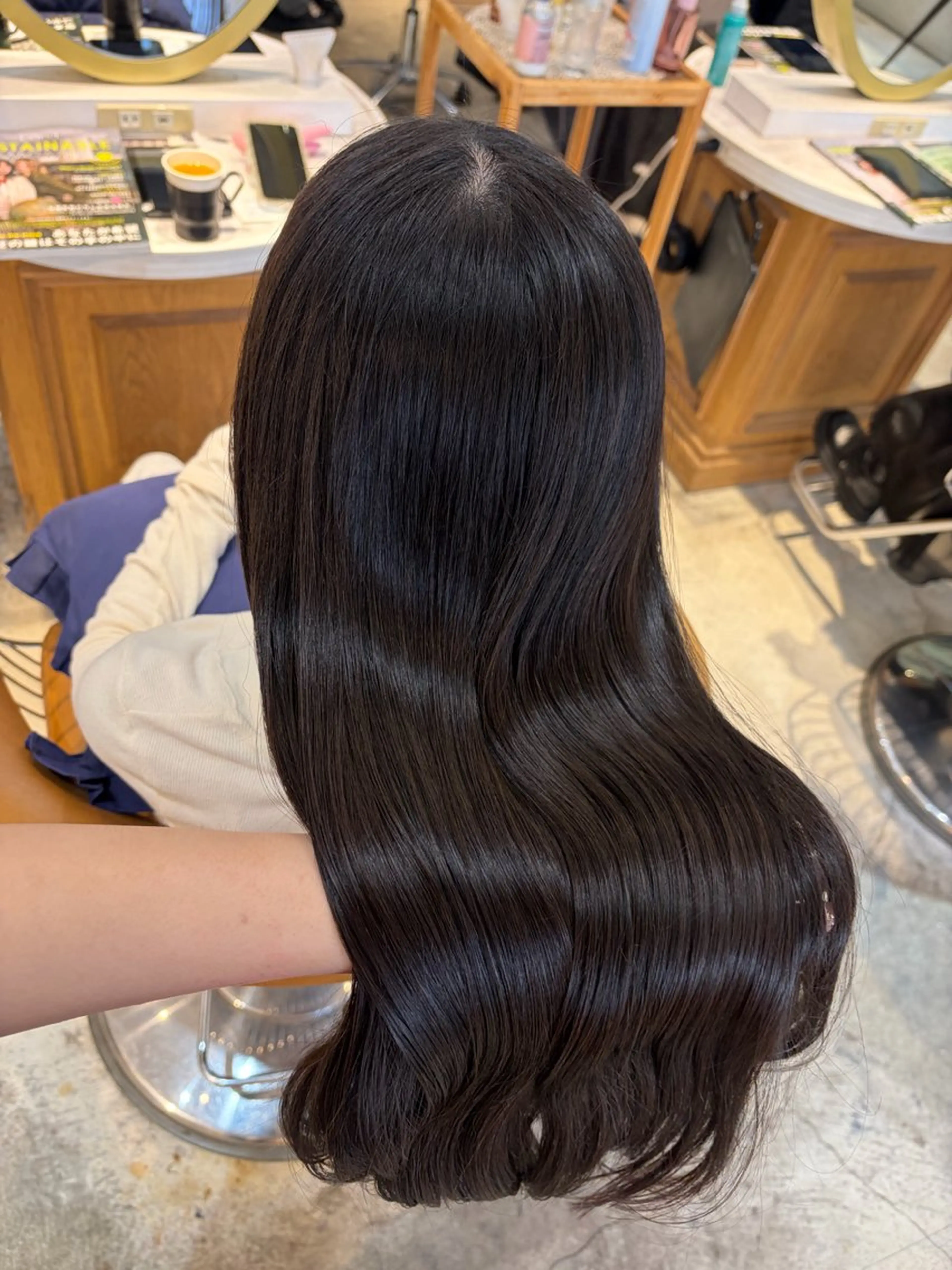 ロング 髪質改善 レイヤーカット ロング 縮毛矯正 カット ヘアカラー トリートメント ヘアセット 髪質改善/ボブ /韓国/erikoのヘアスタイル