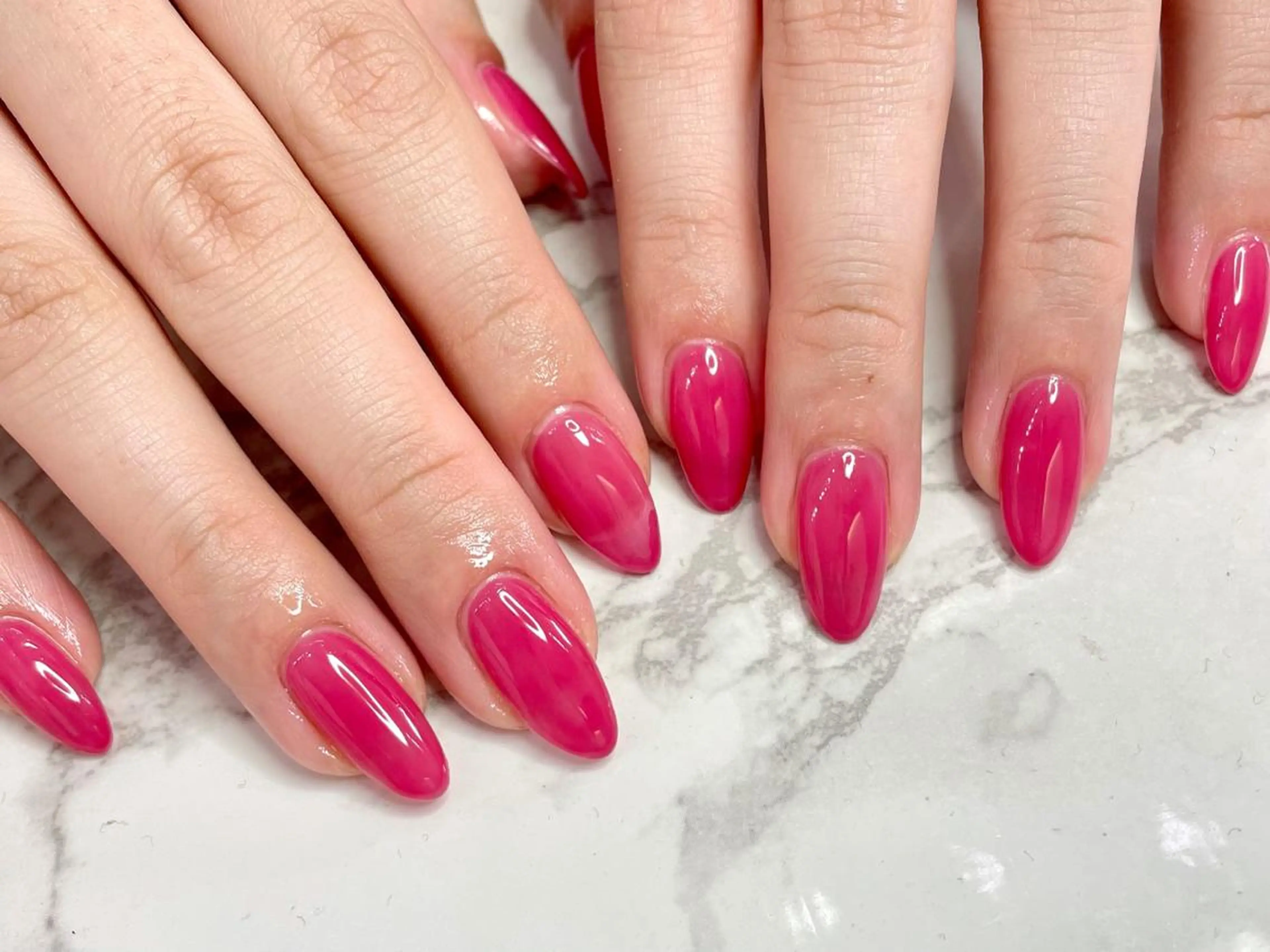 ネイル ピンク 菅沼 萌衣のネイルデザイン