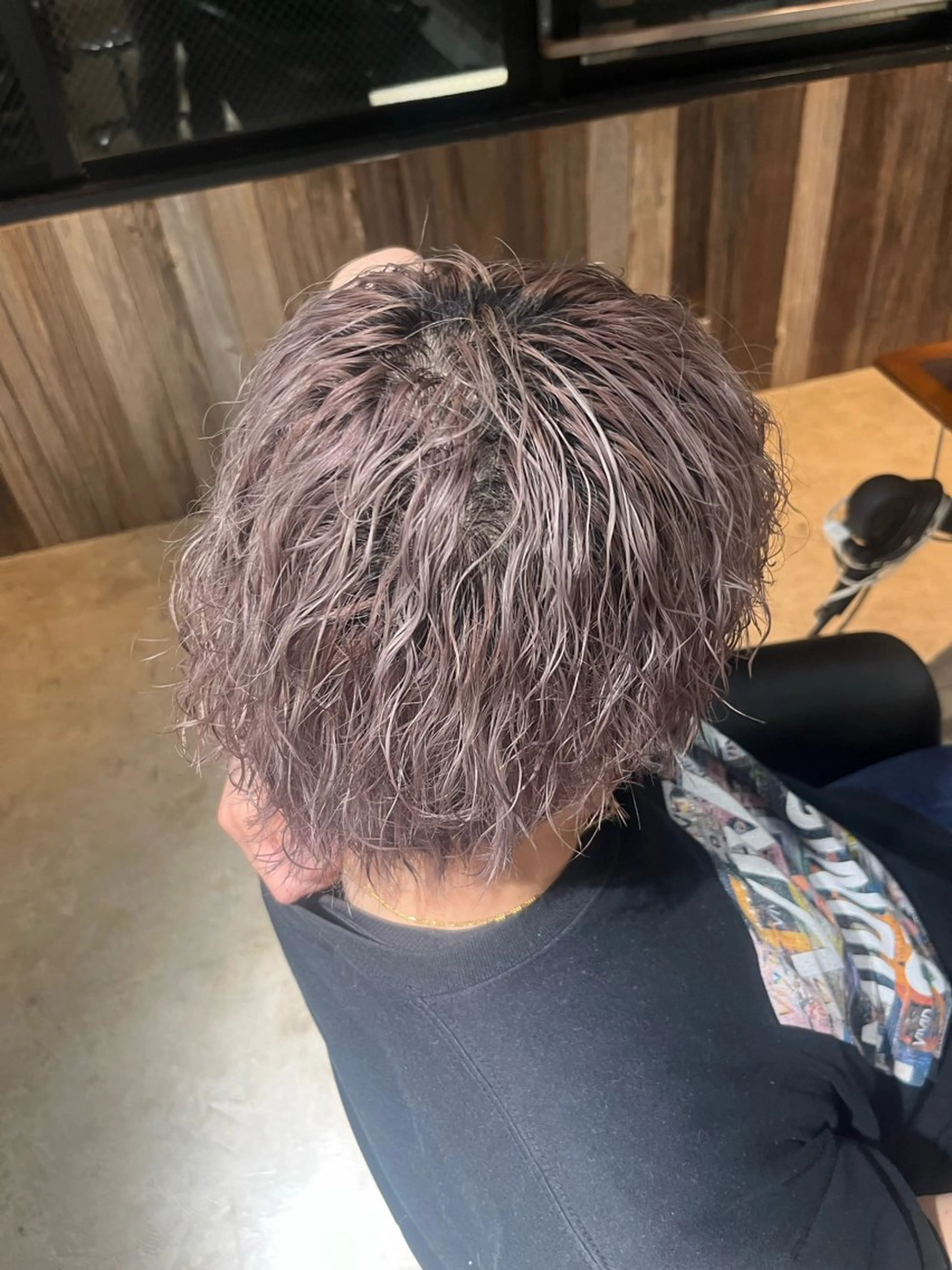 ショート カラー メンズ ヘアカラー 🌀メンズパーマ🌀 平川海夢のヘアスタイル