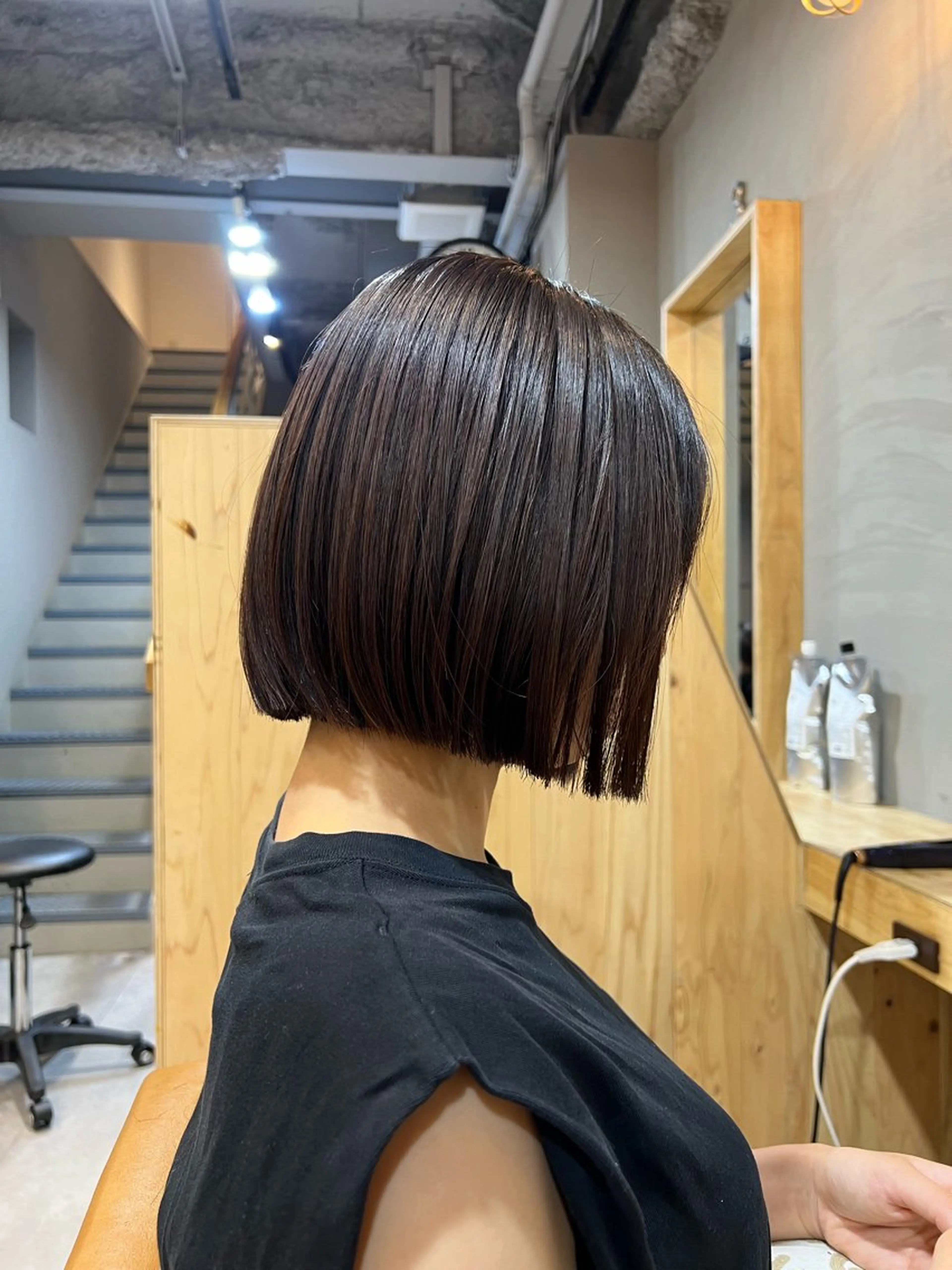 ショート カラー ボブ 神戸ボブ✂️ ioe三宮/田 伸佳のヘアスタイル