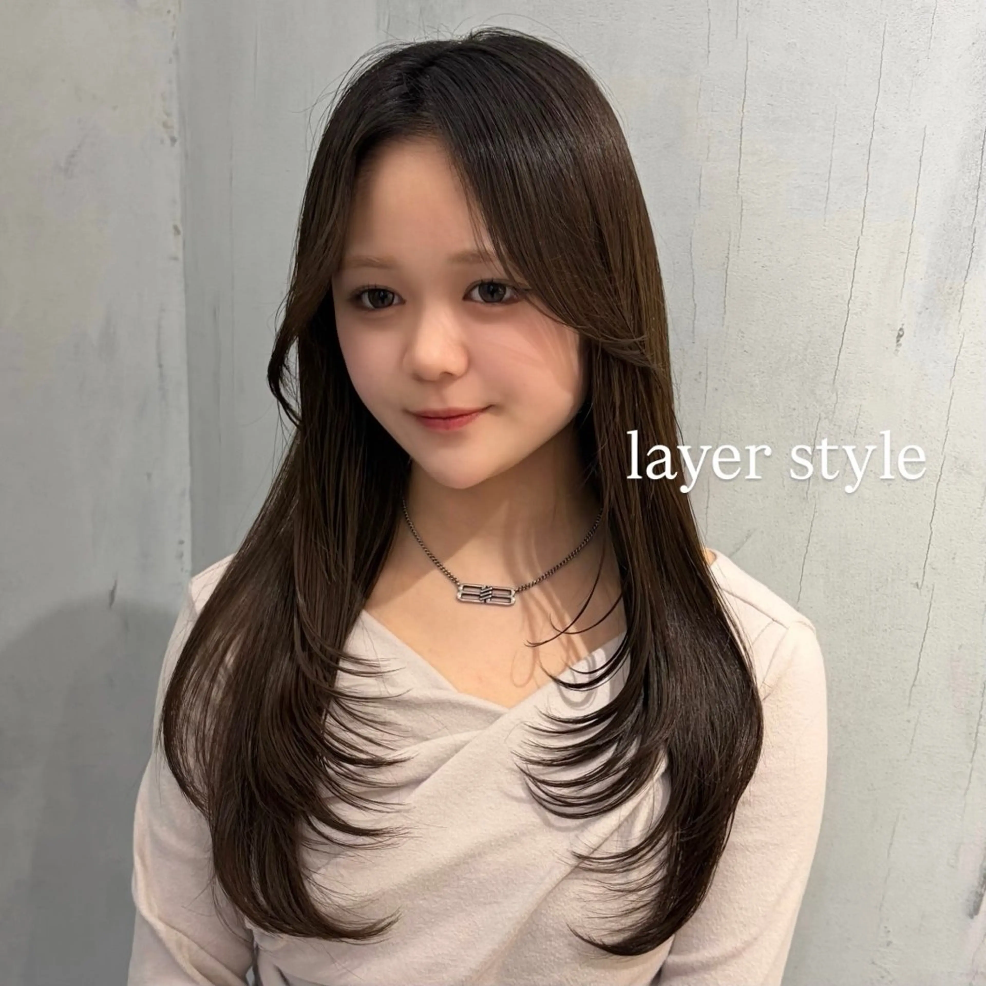 ロング 𝙆𝙖𝙞🎀🩶 レイヤー/縮毛矯正のヘアスタイル