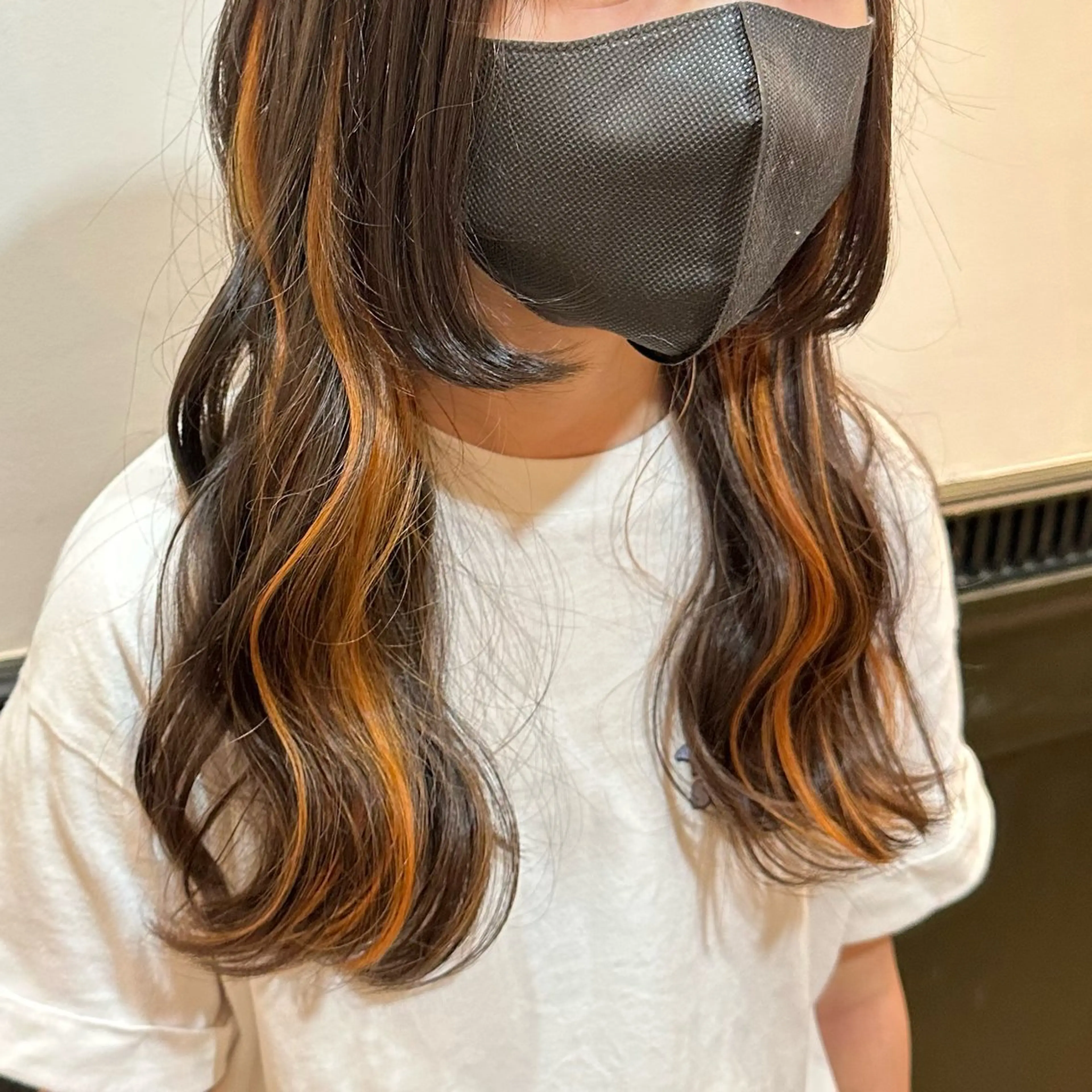 セミロング ツヤ感/透明感カラー /蟹江/harunaのヘアスタイル