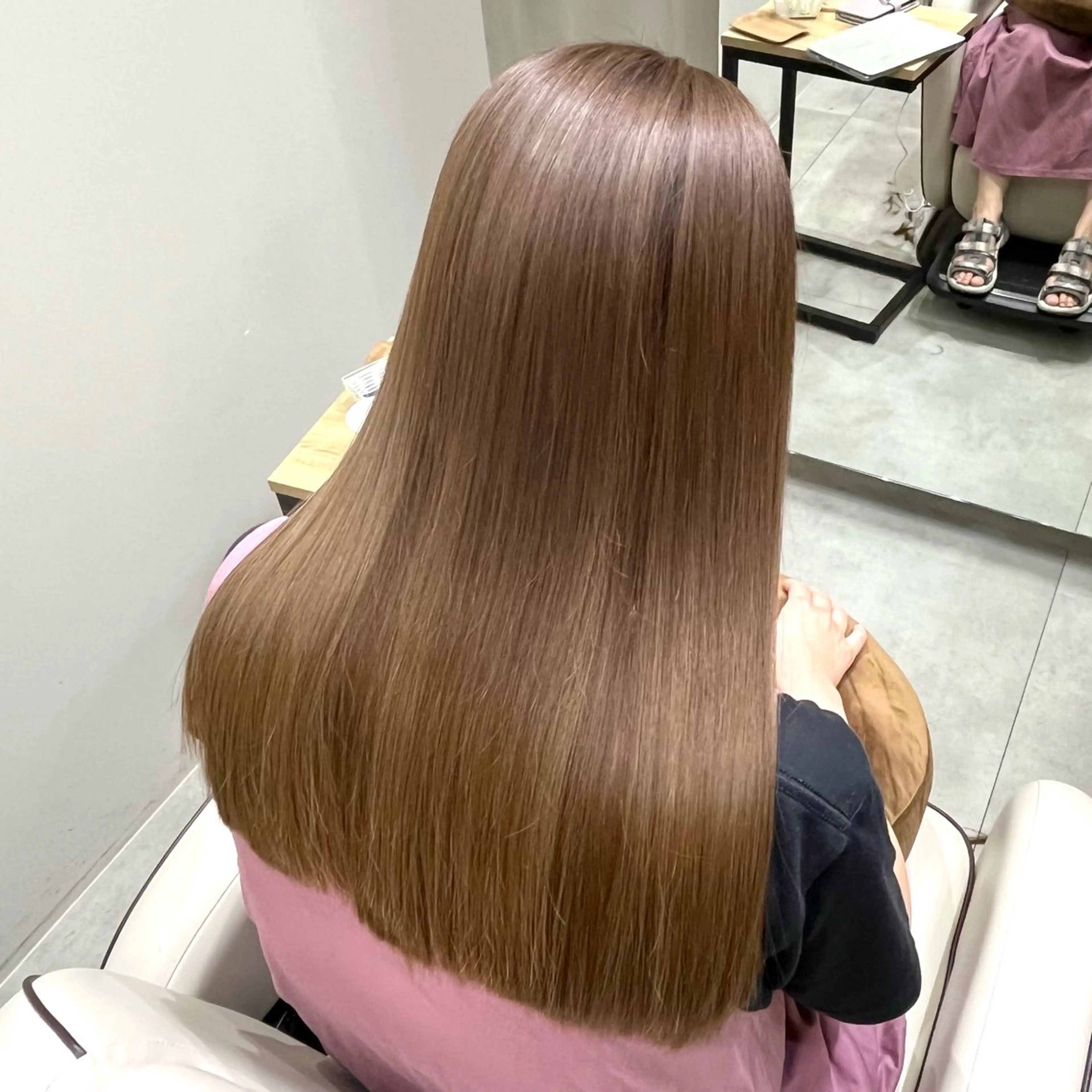 ロング おしゃれ染めで白髪を 染める/山口玲緒奈のヘアスタイル