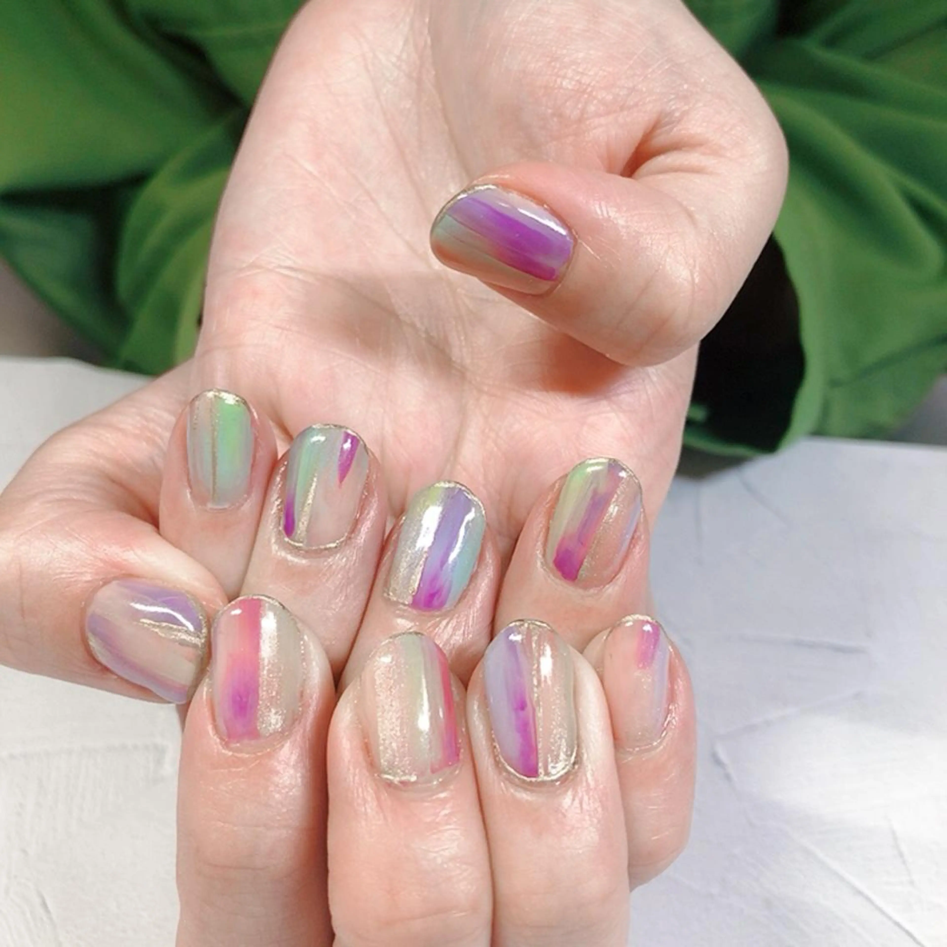 ネイル ニュアンスネイル 奥園 良恵のネイルデザイン