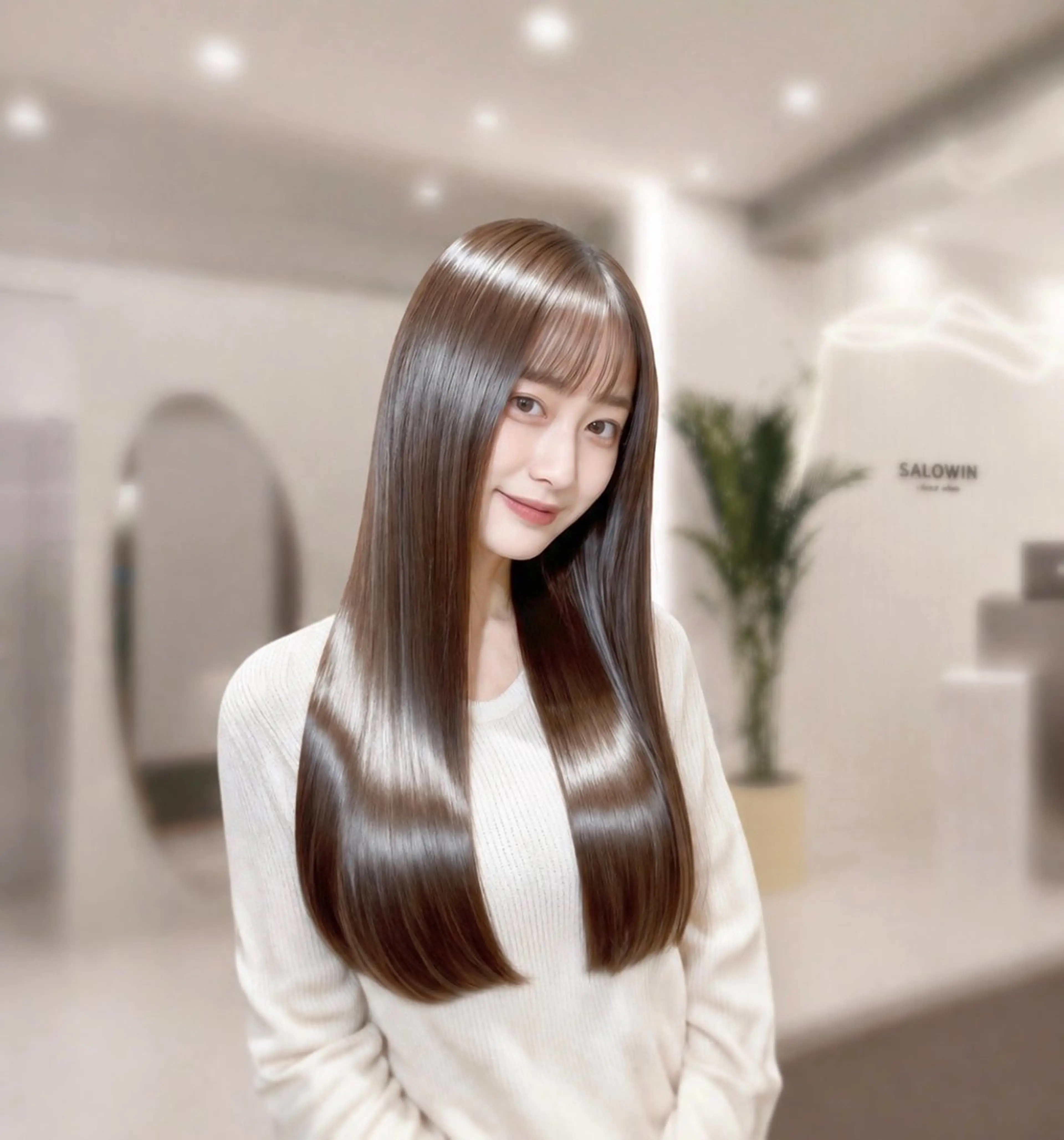 🉐 【4.5月限定】🌈人気No.1🌈カット+／韓国髪艶カラー／+髪質改善トリートメントの写真