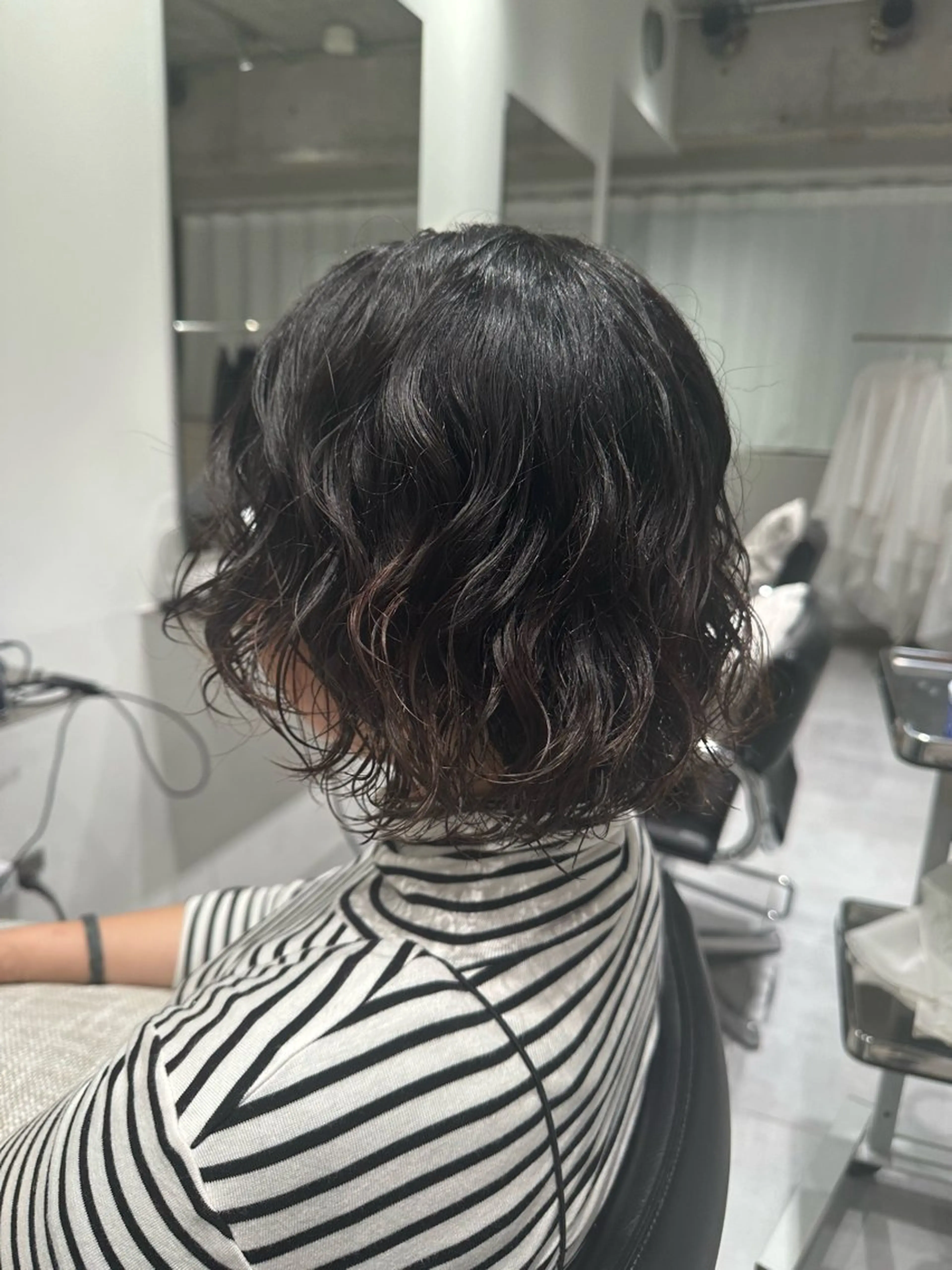 ミディアム パーマ ミディアムパーマ ボブ ボブ/似合わせ レイヤーcocomoのヘアスタイル