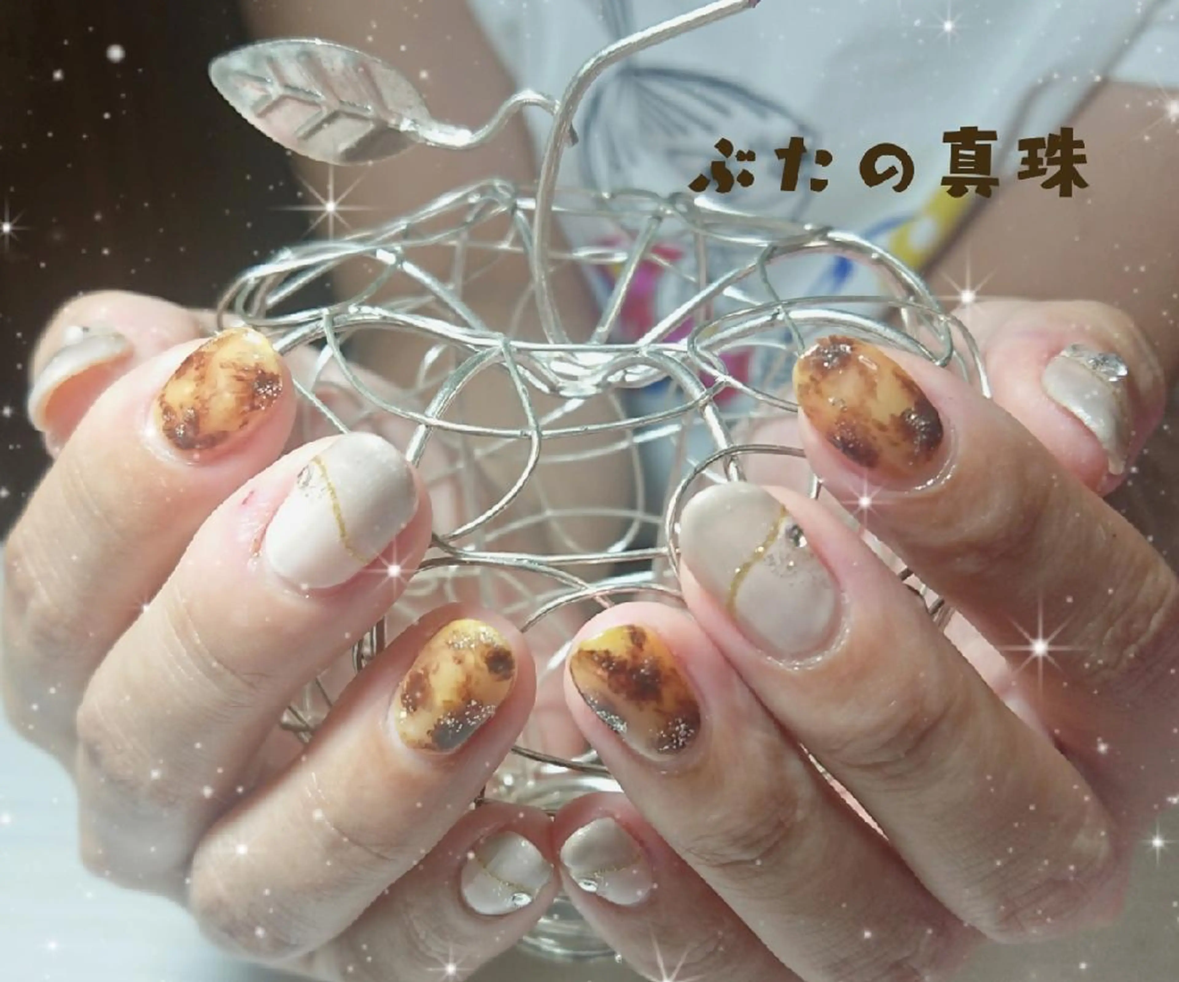 ネイル べっ甲ネイル ハンドネイル 林 珠里のネイルデザイン