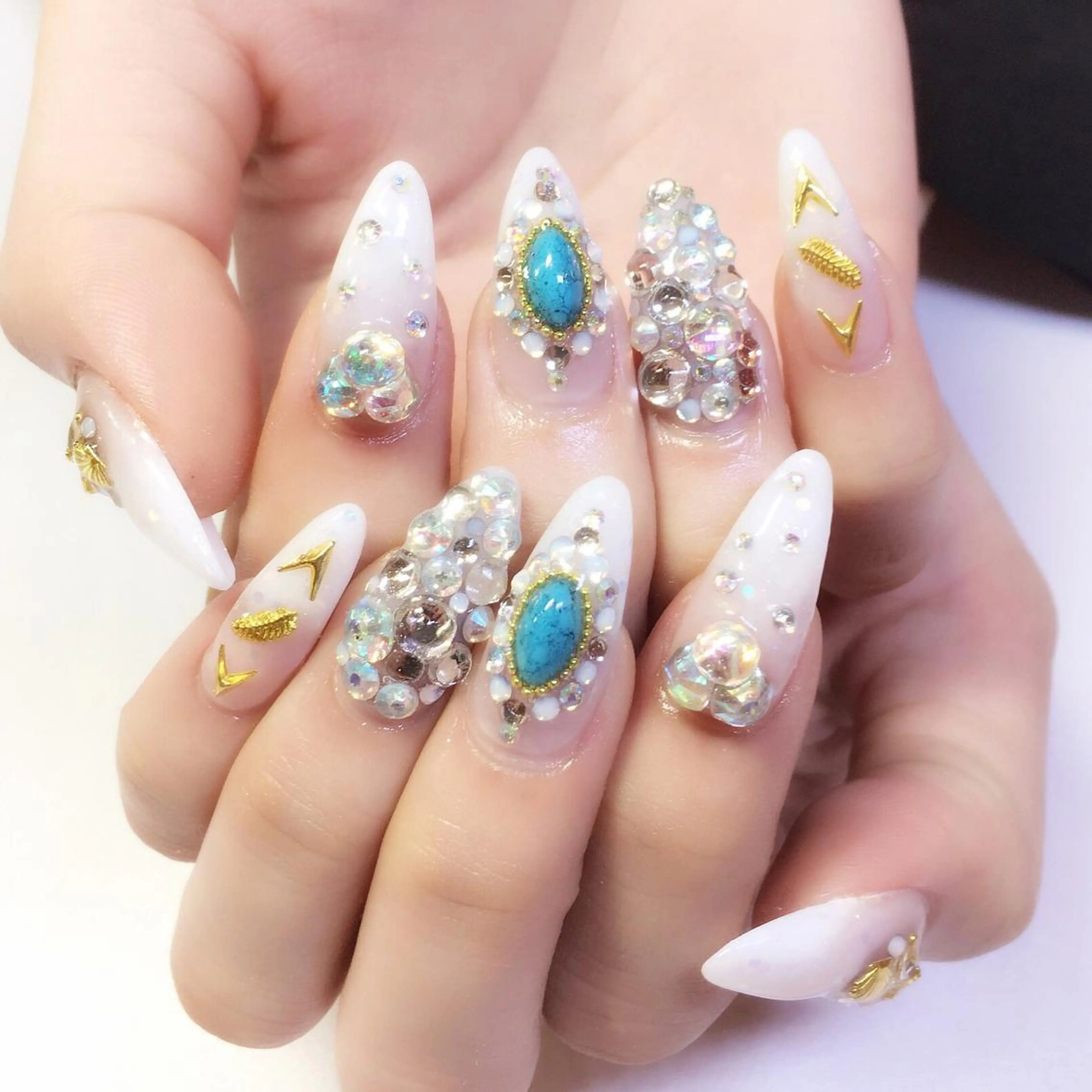 ネイル ラメ(グリッター) ラメグラデーション スカルプネイル nail salon Soeurのネイルデザイン