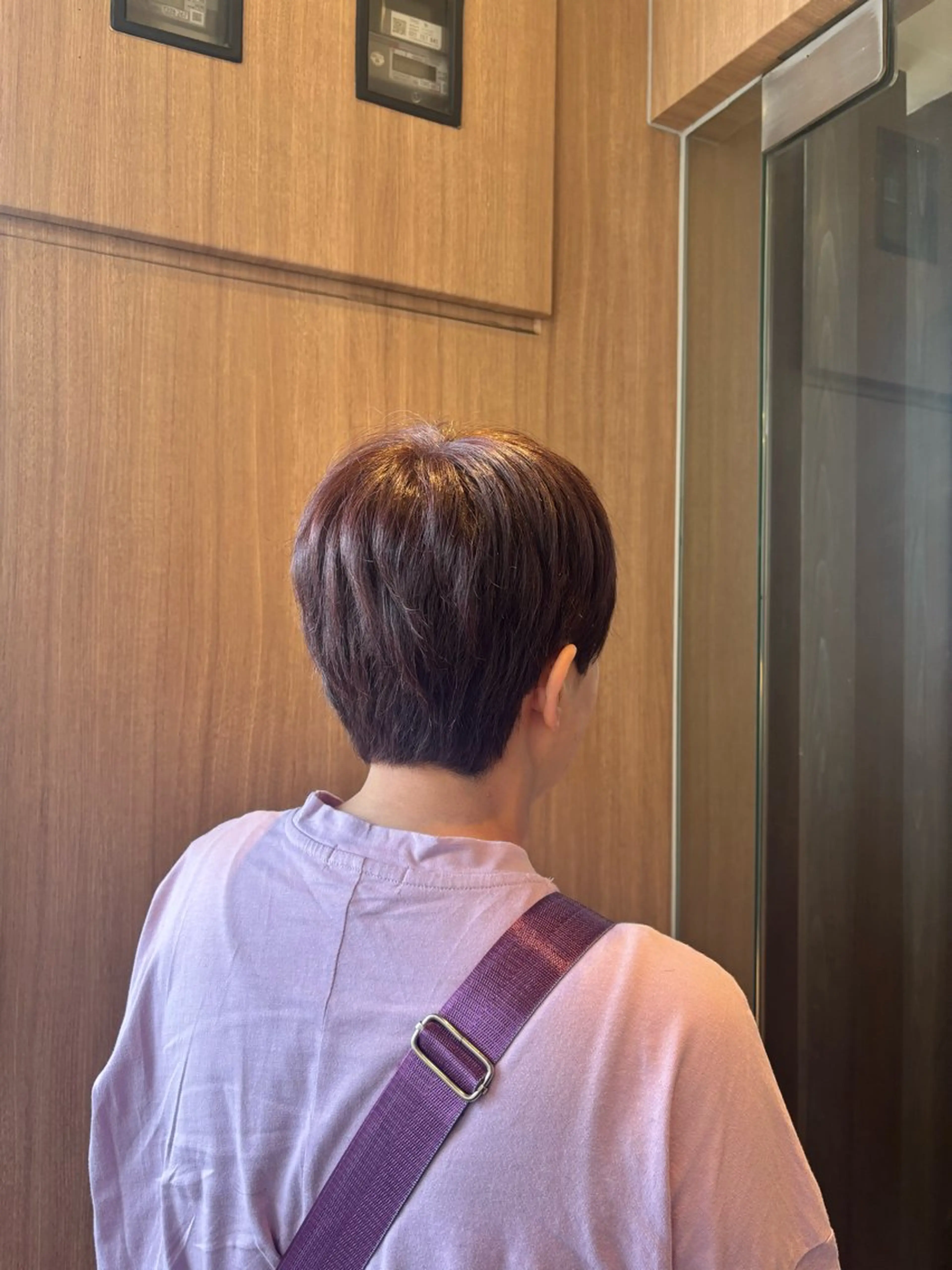 ショート カラー ラベンダーカラー マニッシュショート ショートヘア カット ヘアカラー デザインカラー/ オダセイナのヘアスタイル