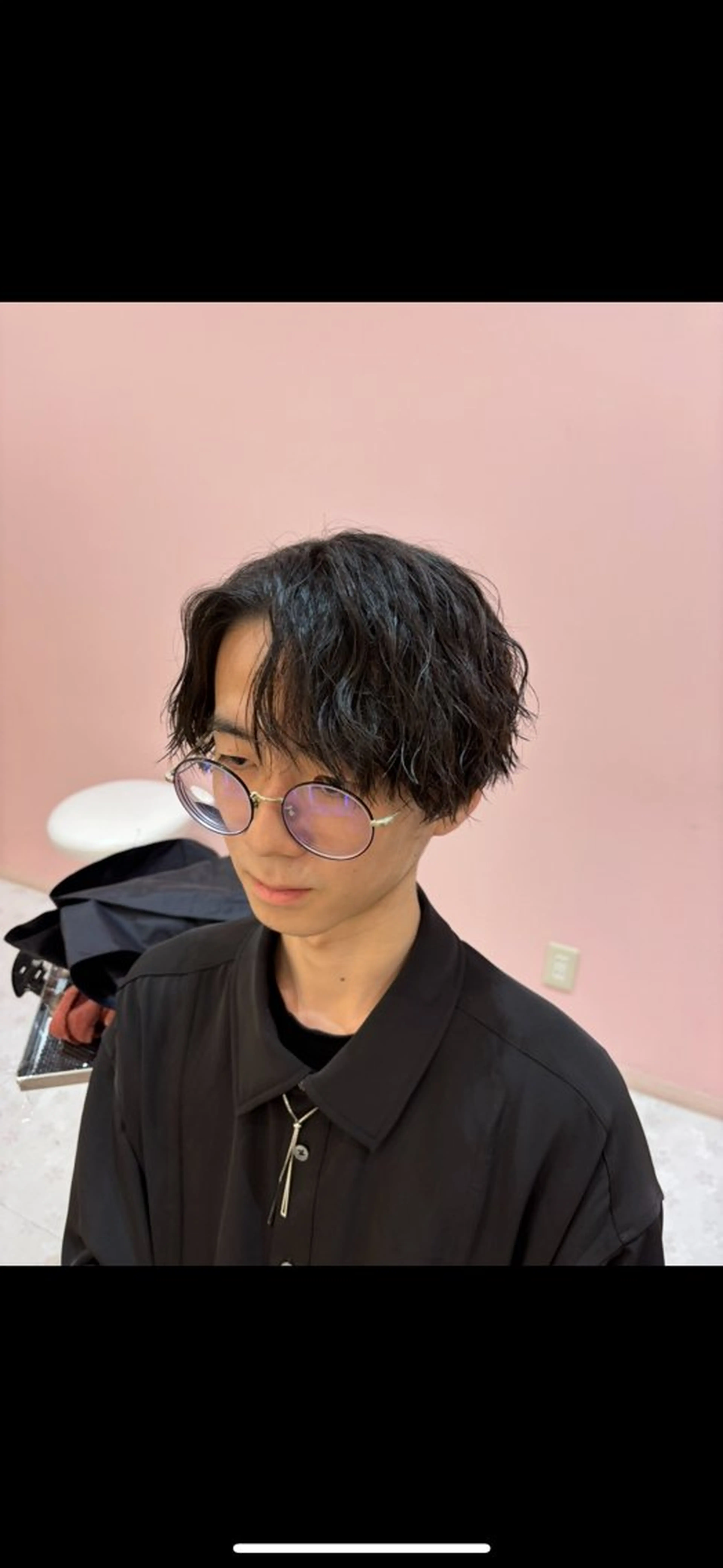 パーマ メンズ カット パーマ 韓国ヘア／カラー ／女性モデル募集中のヘアスタイル