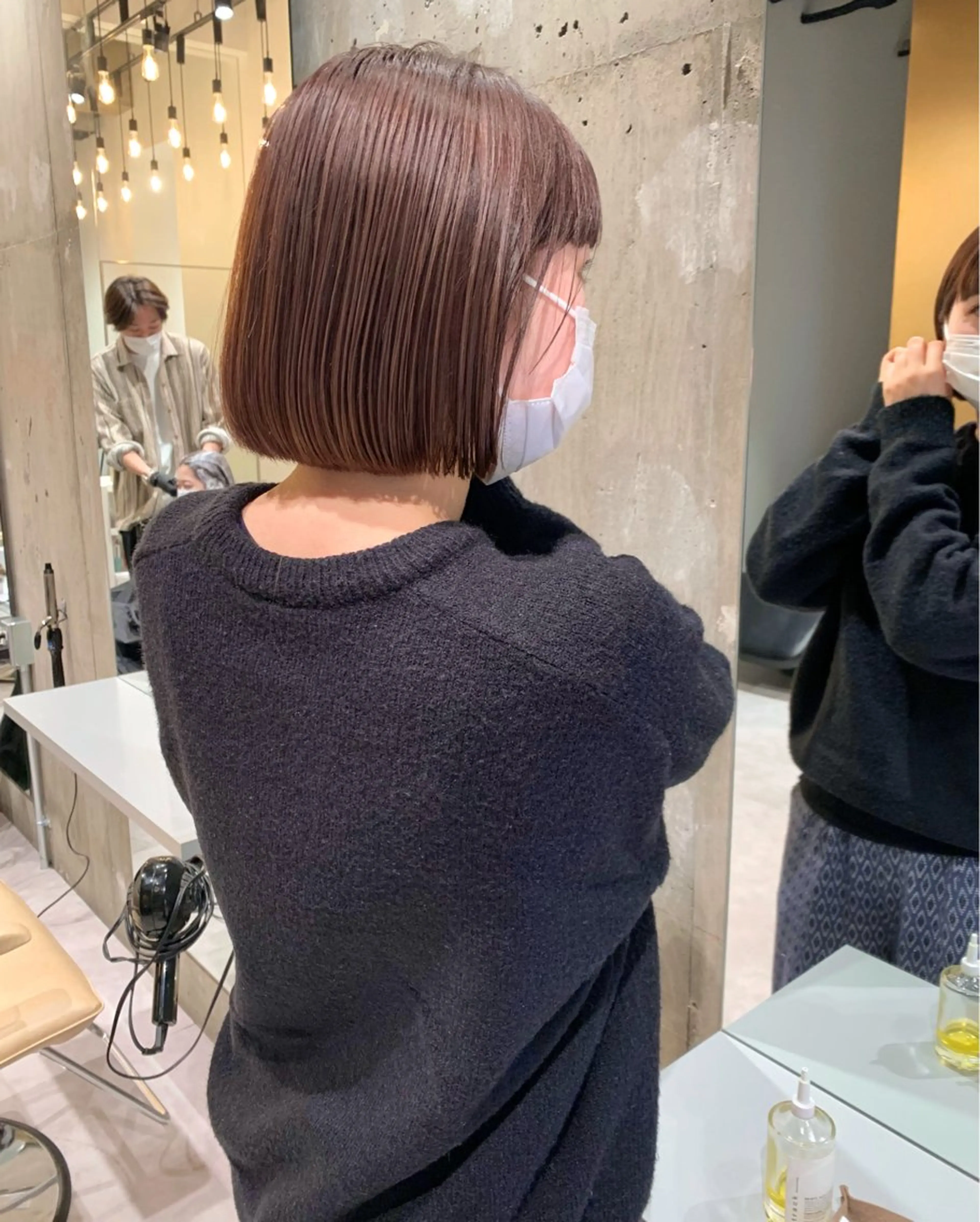 ミディアム mina🪐立川駅/ 無料ショートカットのヘアスタイル