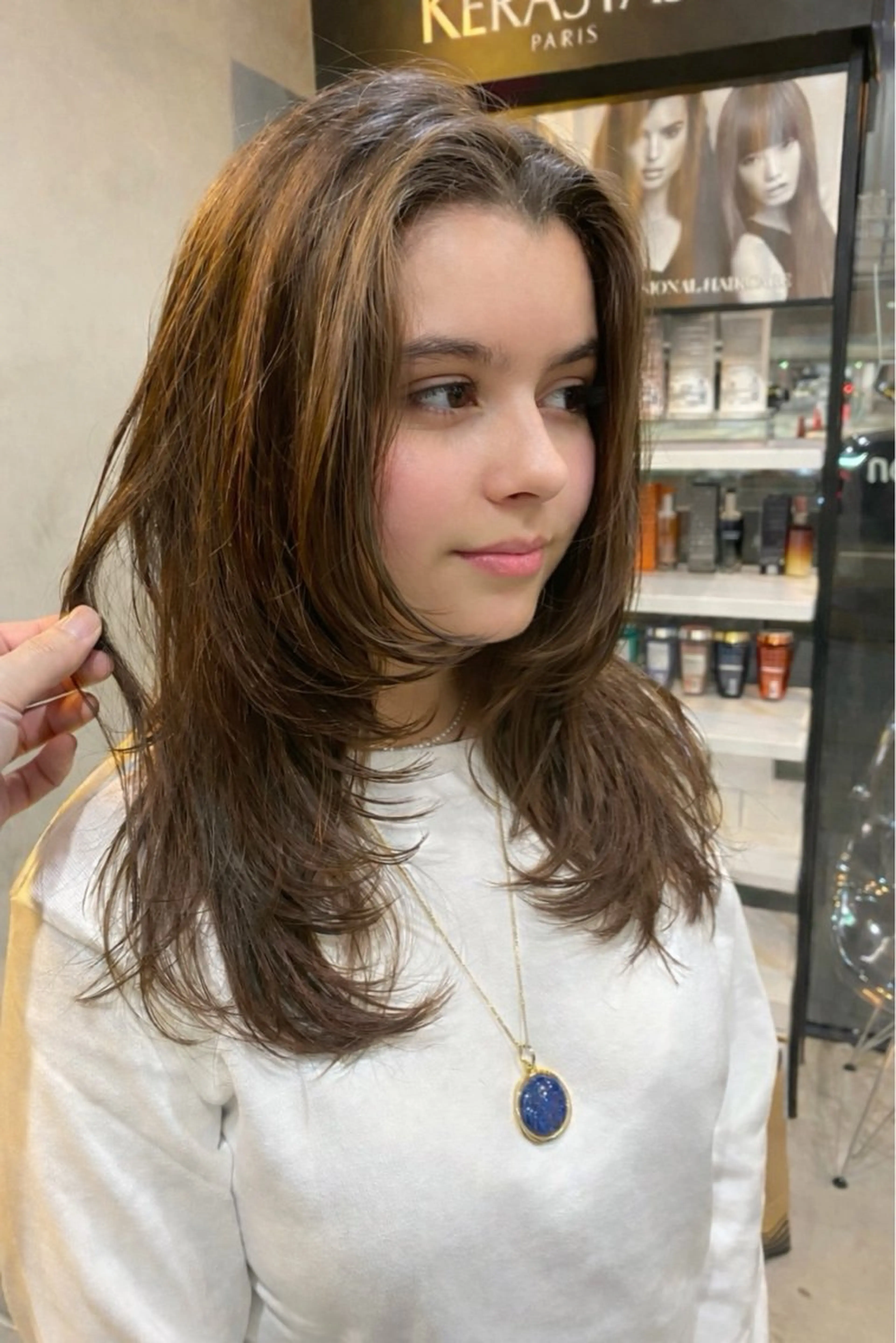 セミロング カット ヘアカラー トリートメント 杉田 竜希のヘアスタイル