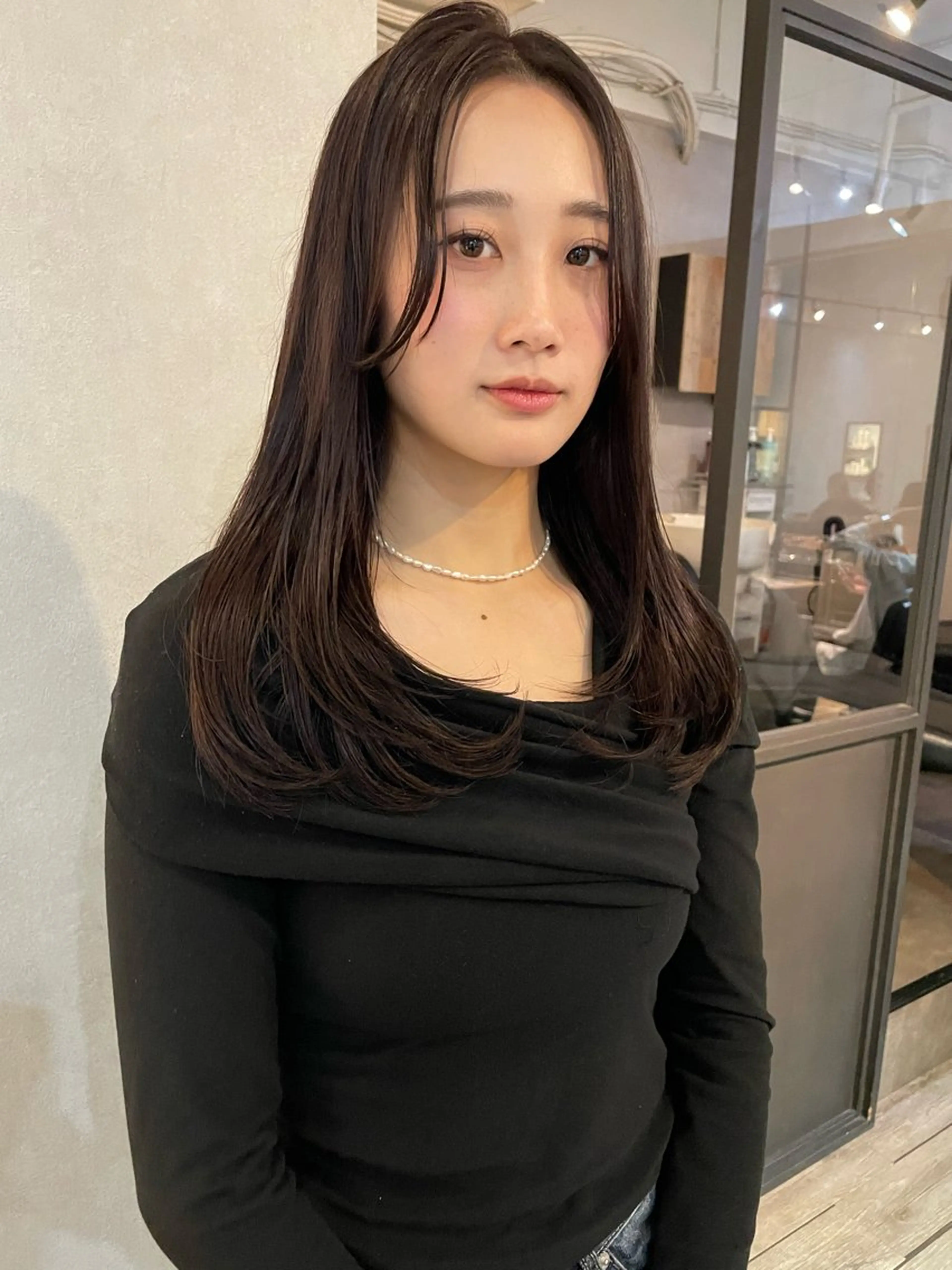 セミロング カラー カット ヘアカラー ERINA/レイヤー /梅田のヘアスタイル