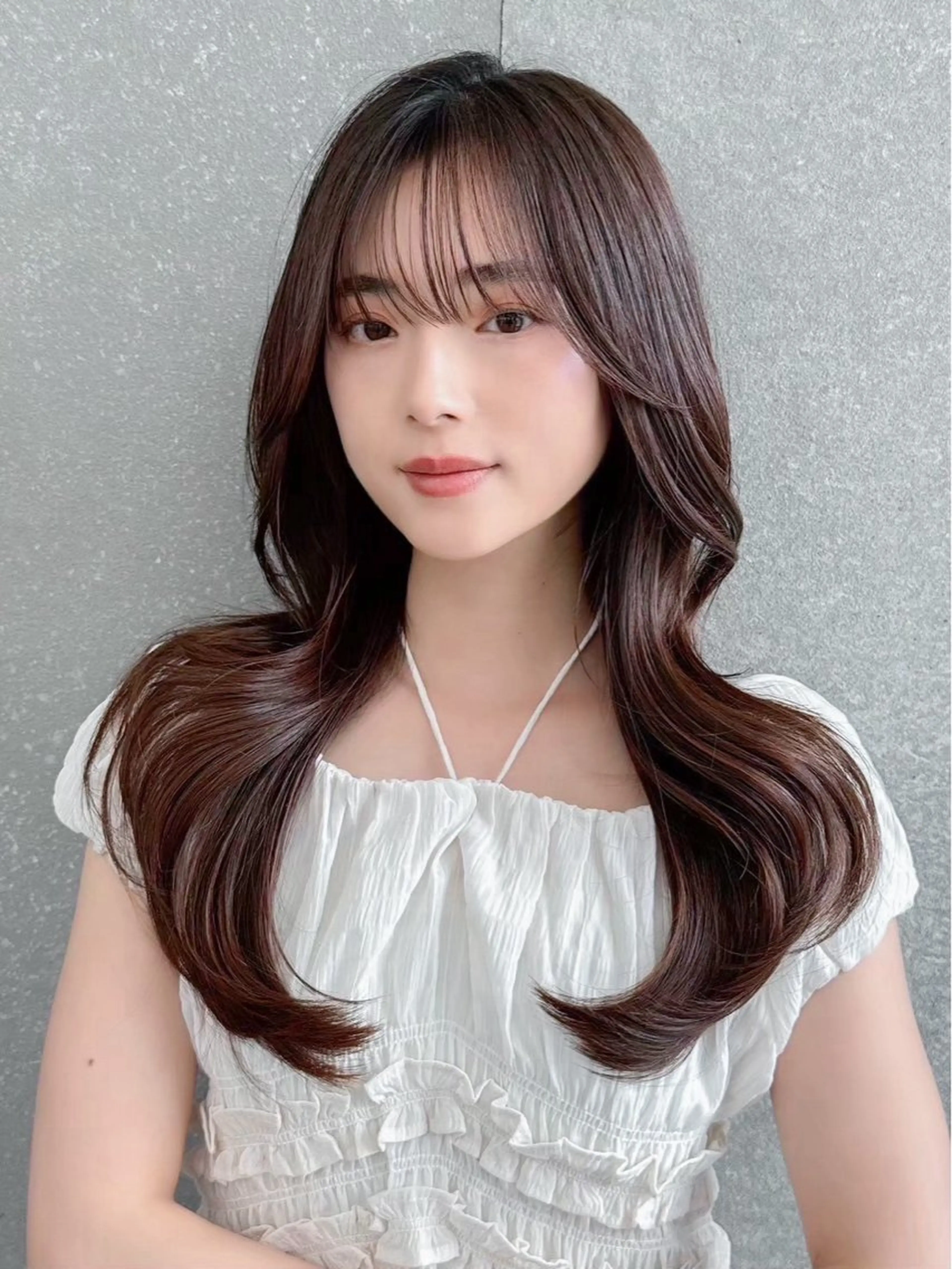 ミディアム レイヤーカット カット ヘアカラー トリートメント 失敗しないレイヤー/ 顔まわり☀️しゅうとのヘアスタイル