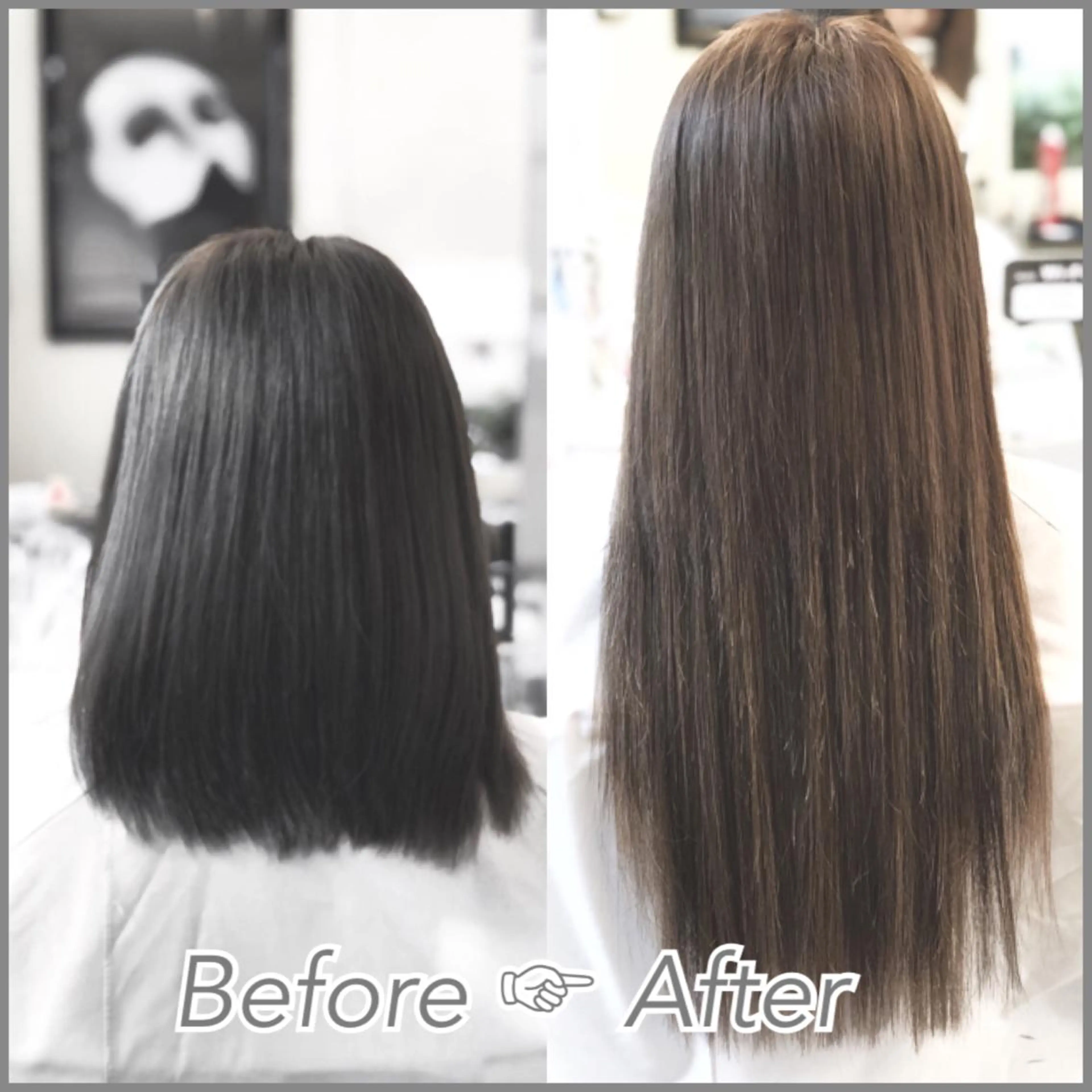 ロング エクステ エクステ ハイトーン 💭黒崎ハルカのヘアスタイル