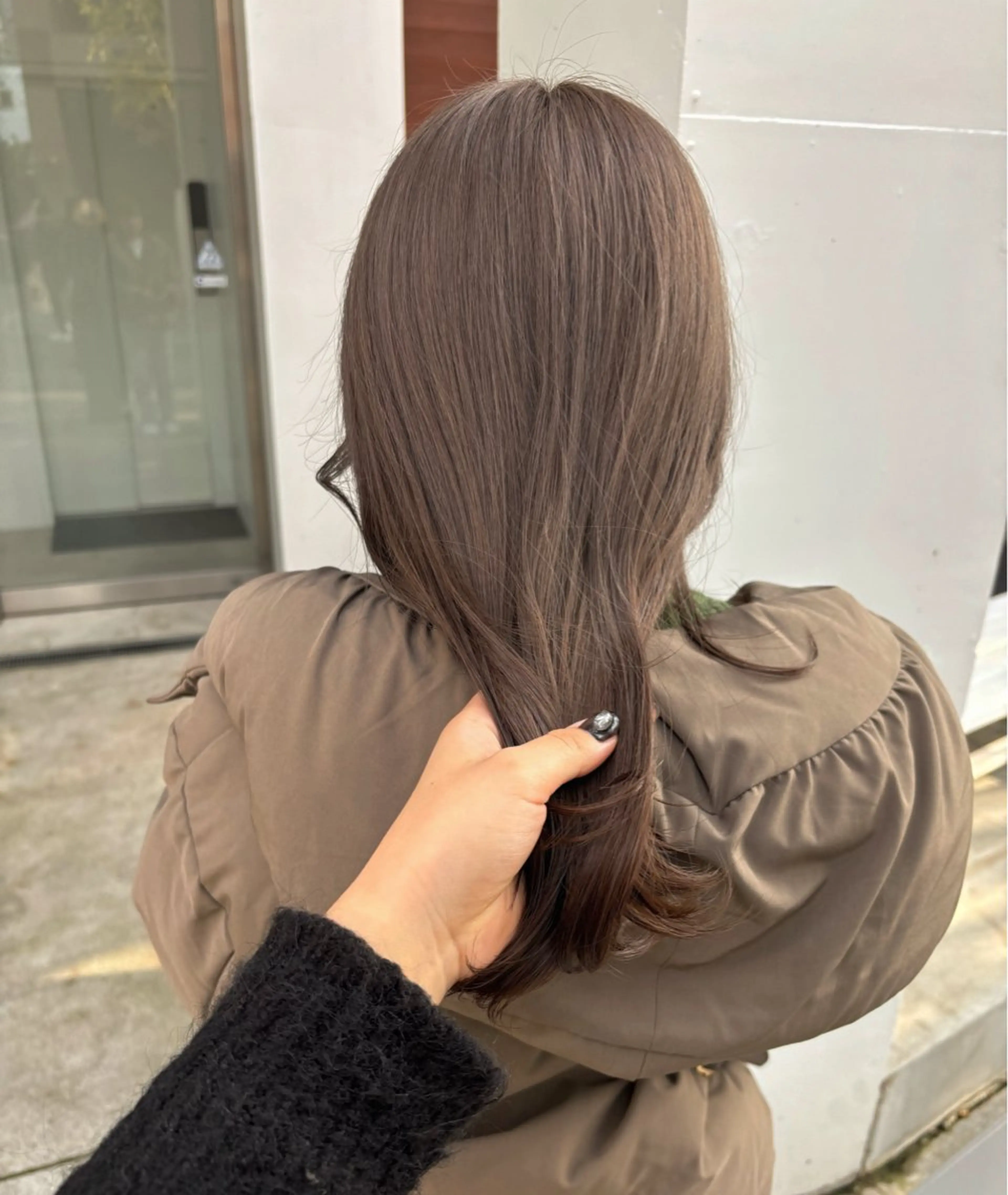 ミディアム カラー カット ヘアカラー トリートメント オリーブ/縮毛♡ Natsuno🩰のヘアスタイル