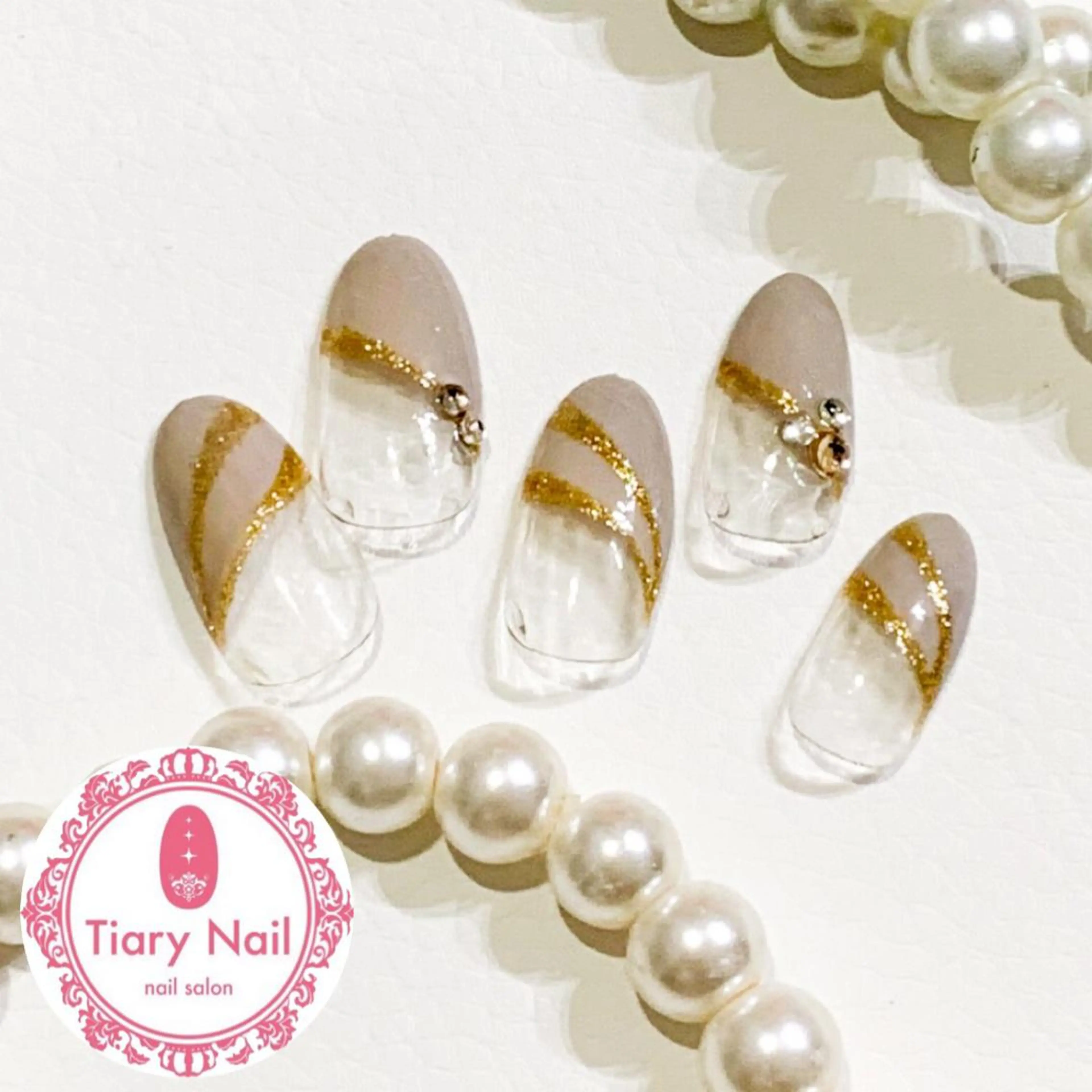 ネイル 桜ネイル 長さ出し スカルプネイル 💗🪽Tiary Nail🪽💗のネイルデザイン