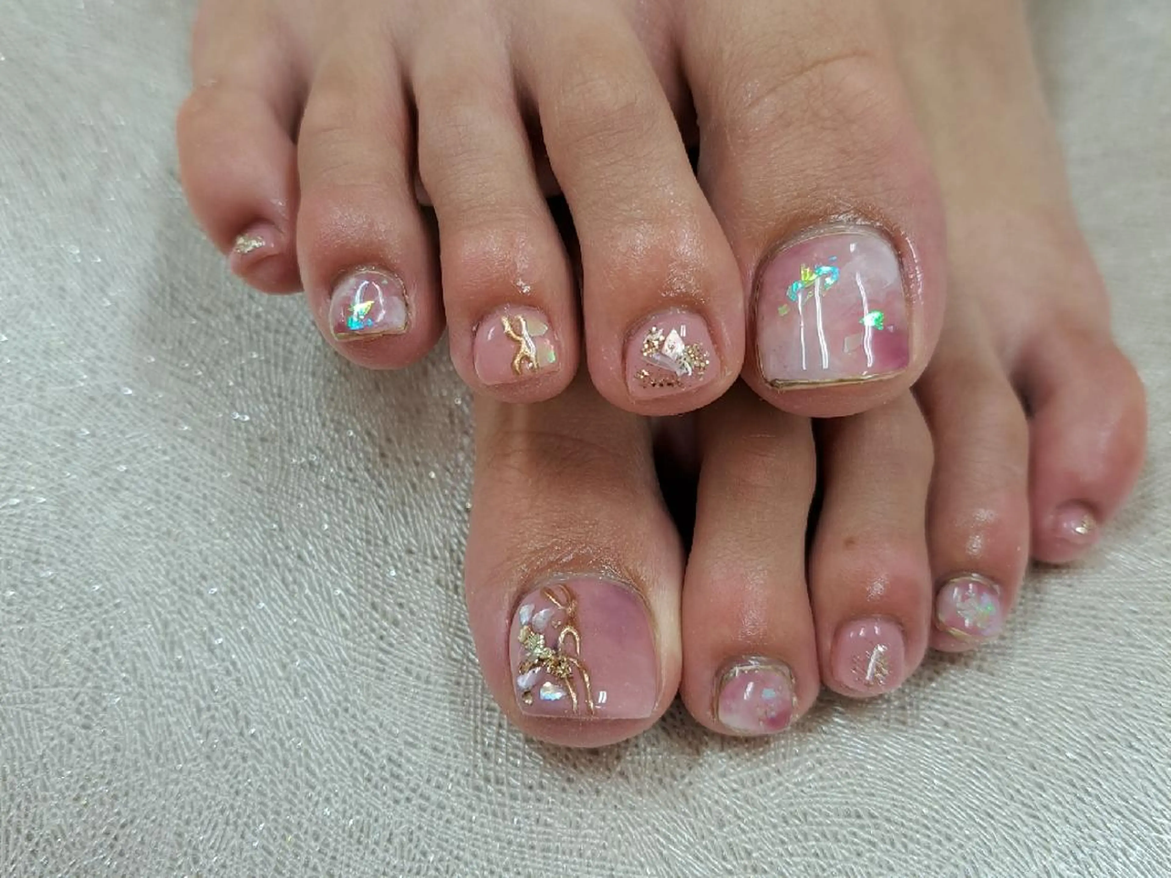 ネイル アートネイル ジェルネイル 持ち込み ニュアンスネイル パラジェル 河野ちえ (雑誌掲載サロン)のネイルデザイン