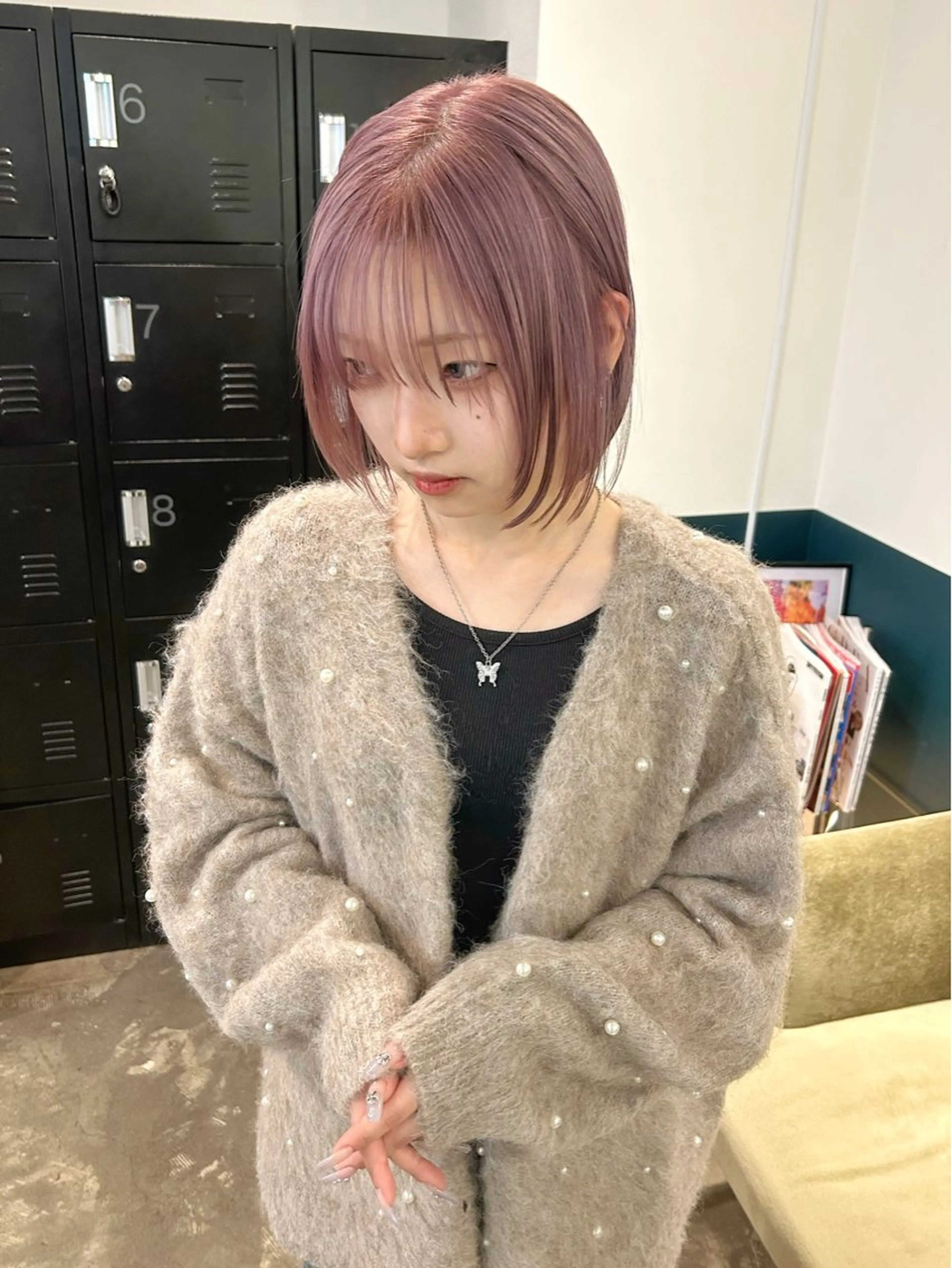 ショート カラー ラベンダーカラー ピンクカラー カット ヘアカラー カラーリスト菅野 竜矢🌈のヘアスタイル