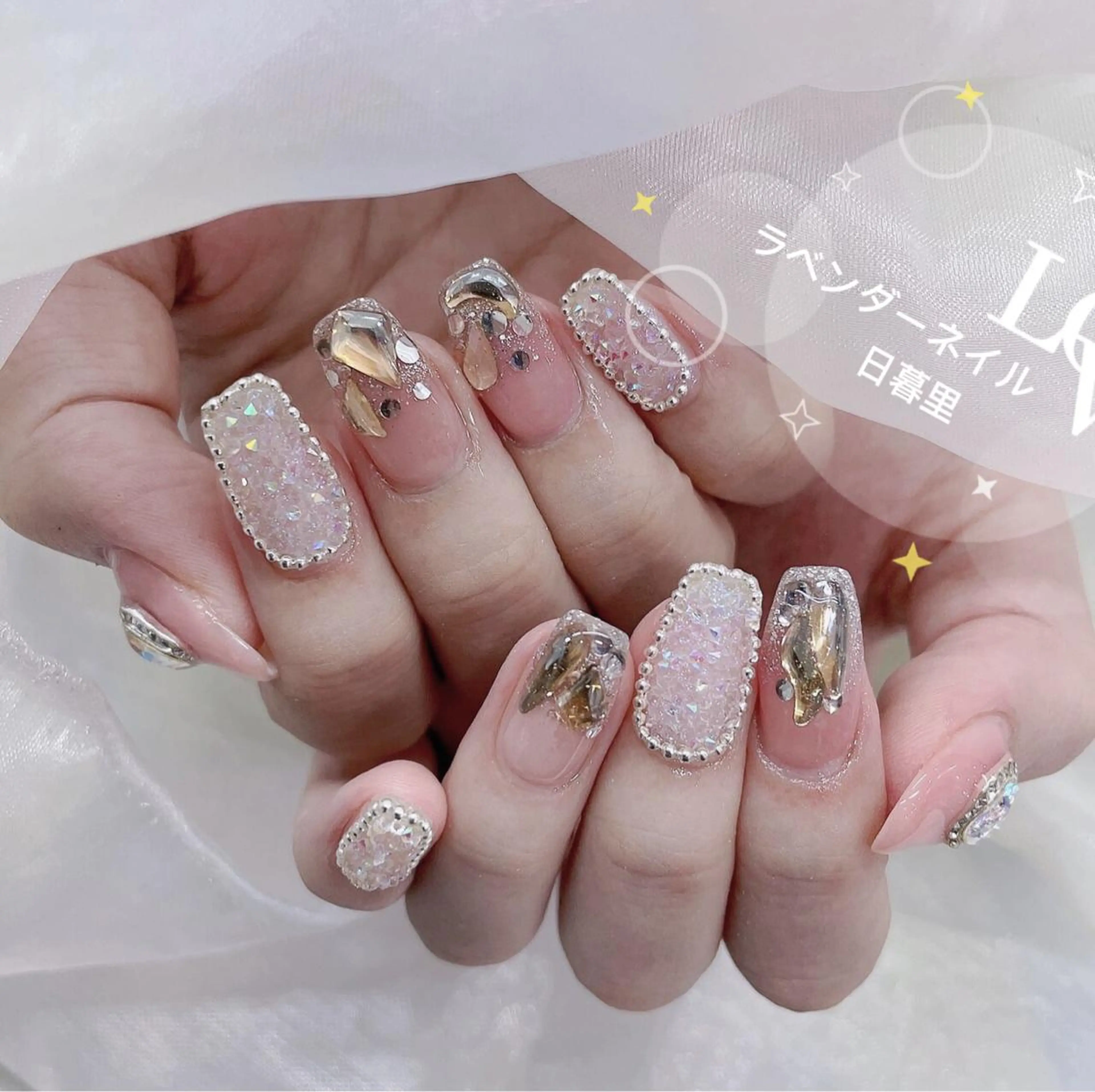 ネイル ラベンダー💖日暮里 ルル💖ネイルのネイルデザイン