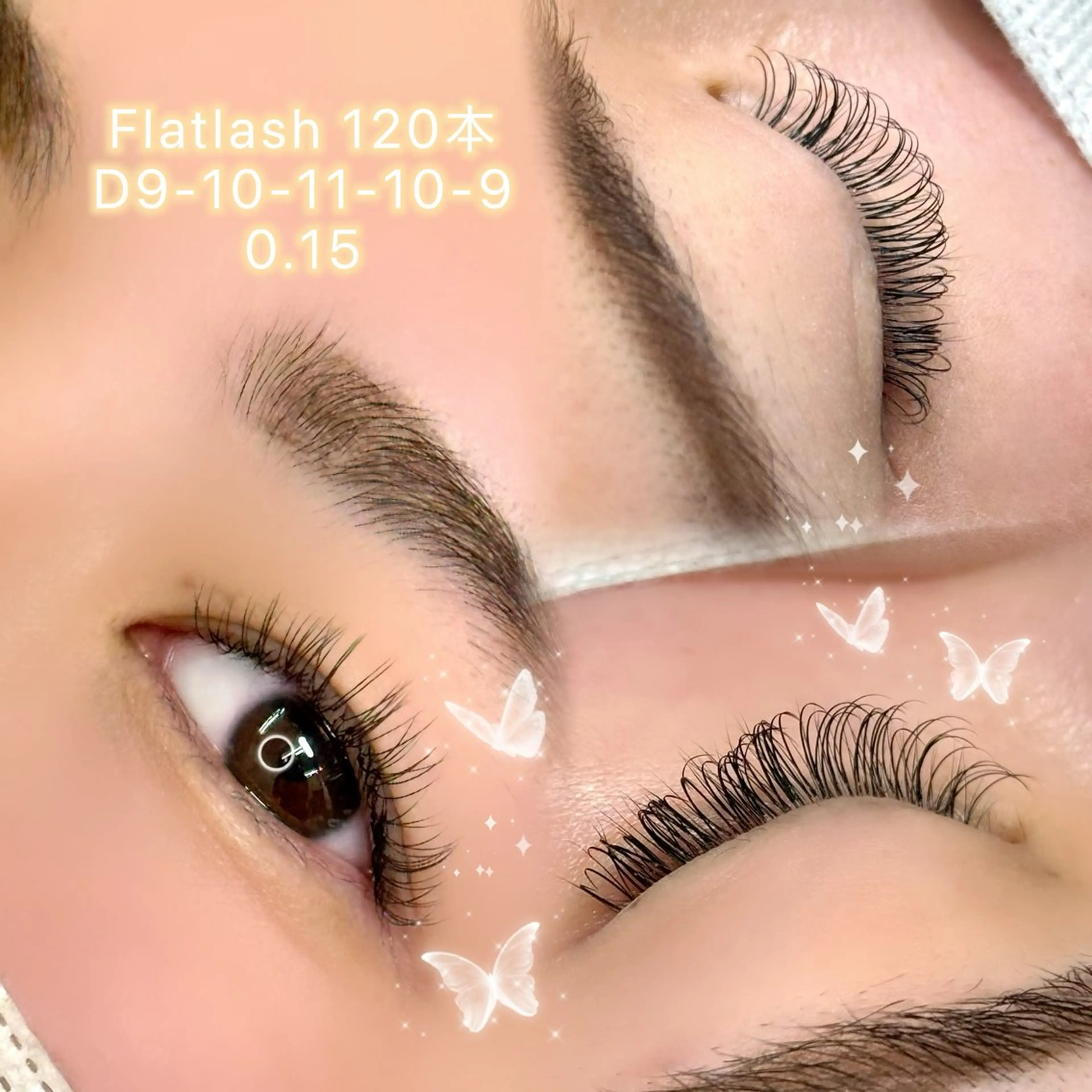 マツエク・マツパ フラットラッシュ Eyes Cream SAYAのマツエク・マツパデザイン