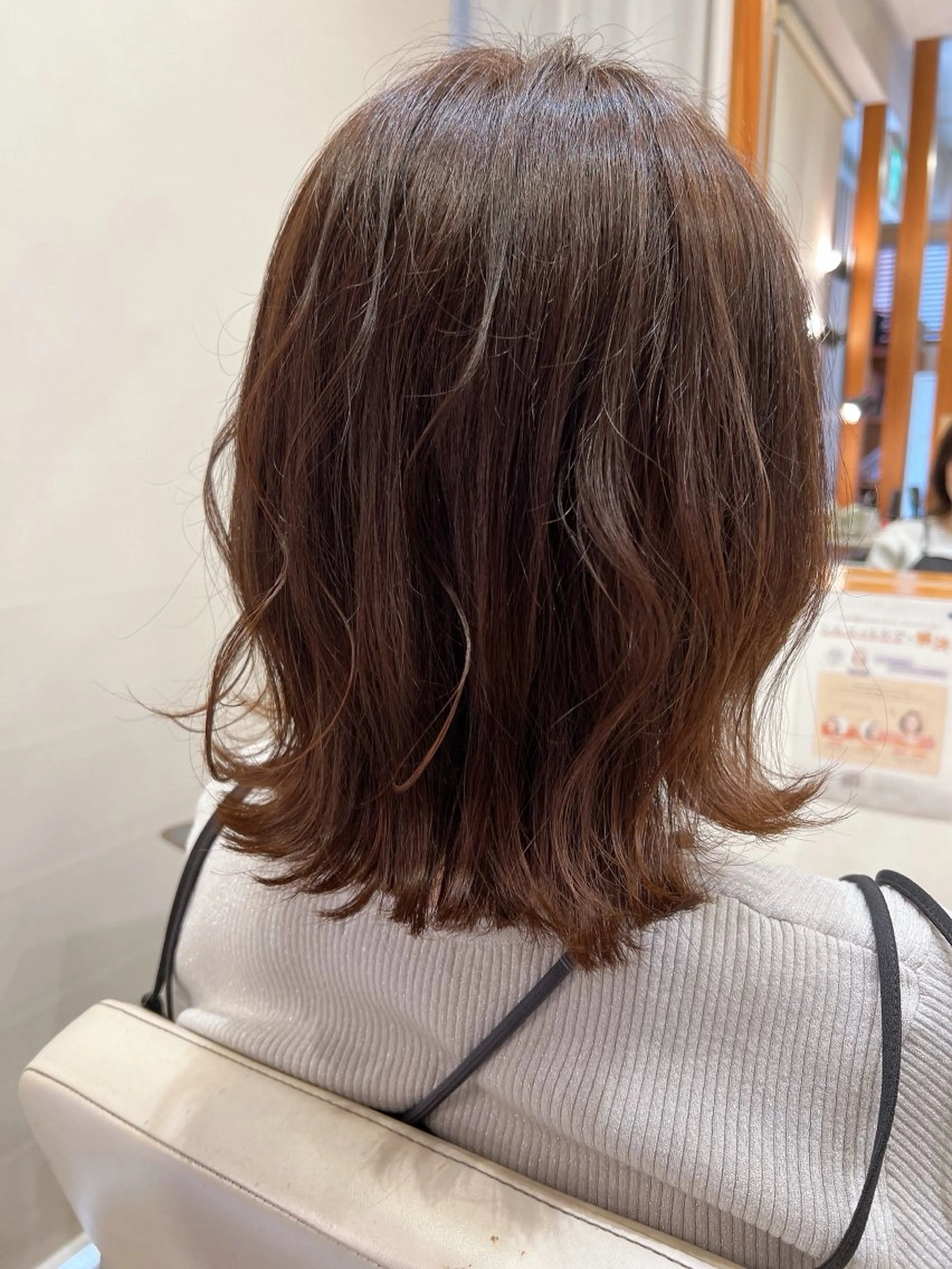 ミディアム カラー カット ヘアカラー アザマ　ヤスカツ _rosso 川口のヘアスタイル