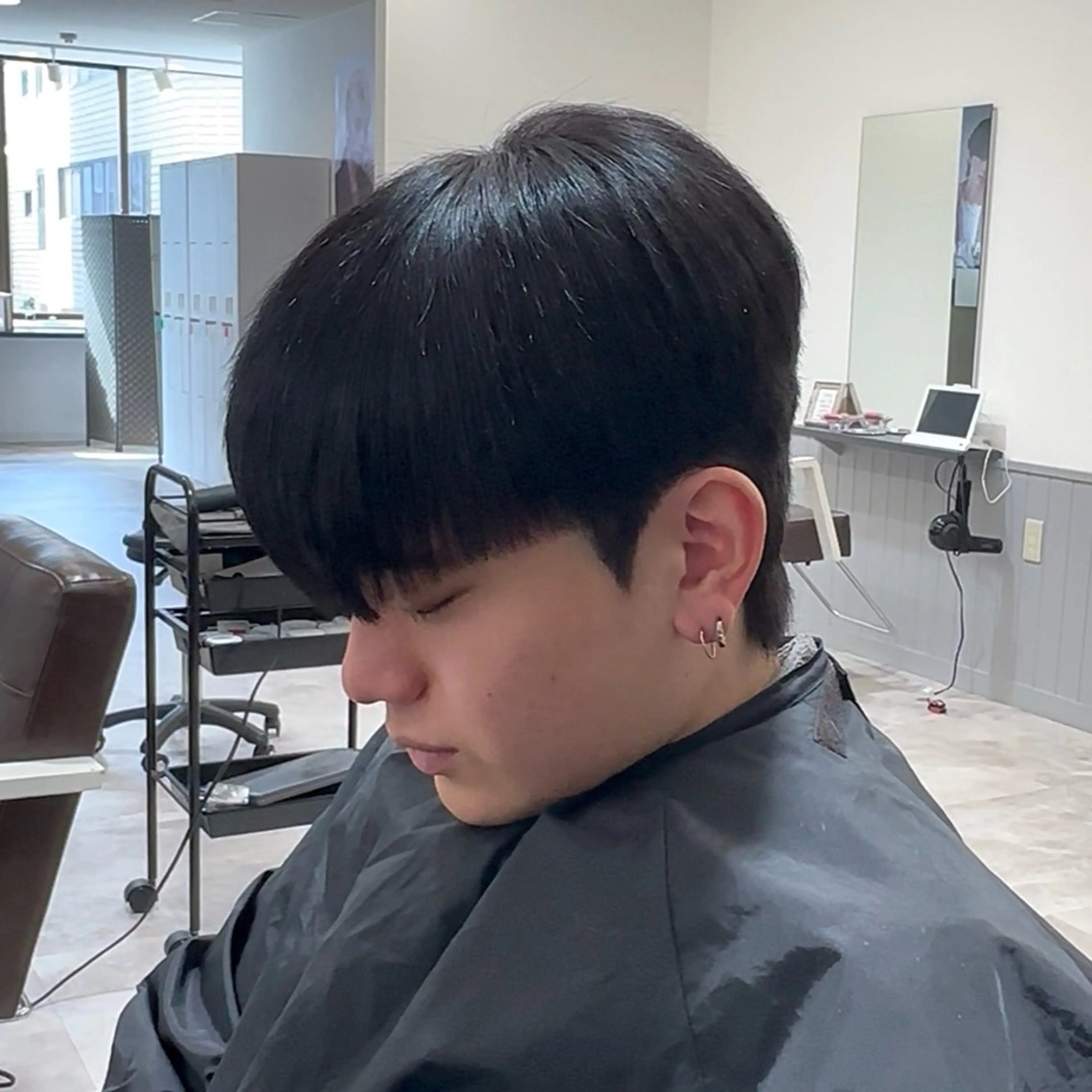 ショート メンズ カット 縮毛矯正 メンズ/心斎橋/ Momoka💎🫧のヘアスタイル