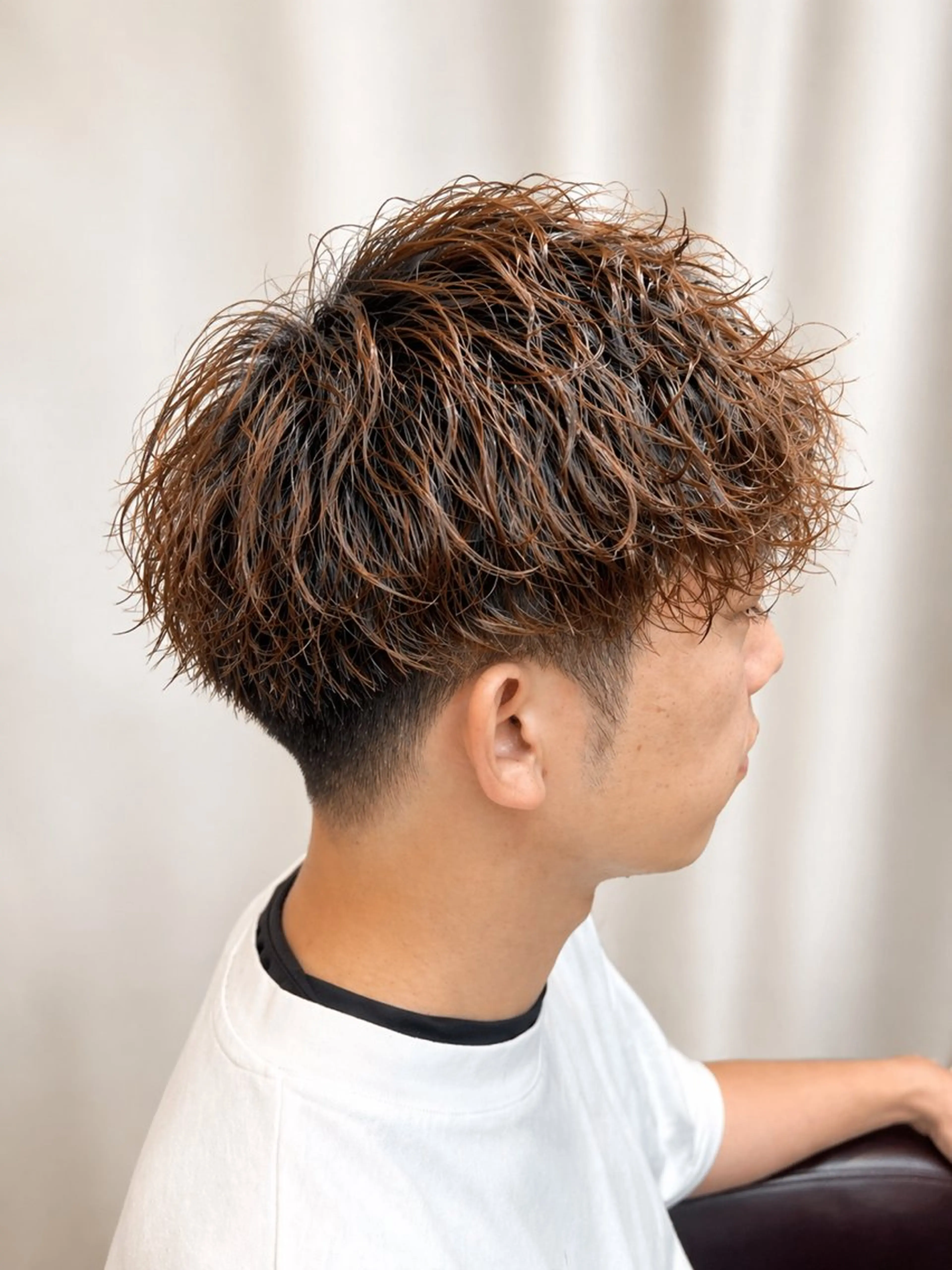 ショート カット パーマ メンズパーマ山内 結稀のヘアスタイル