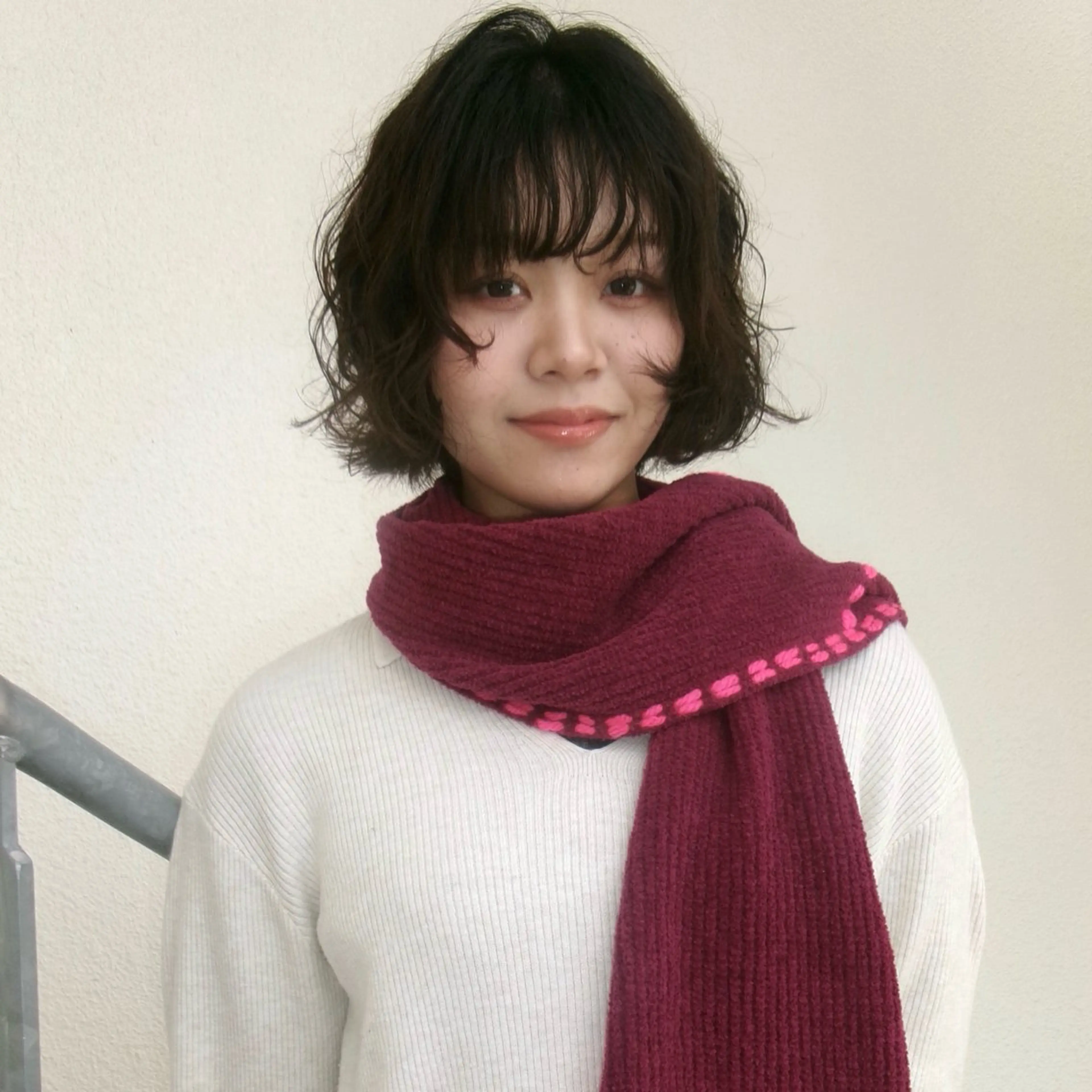 ミディアム カラー パーマ カット ヘアカラー パーマ 伊藤ほのか /パーマ/オリーブのヘアスタイル