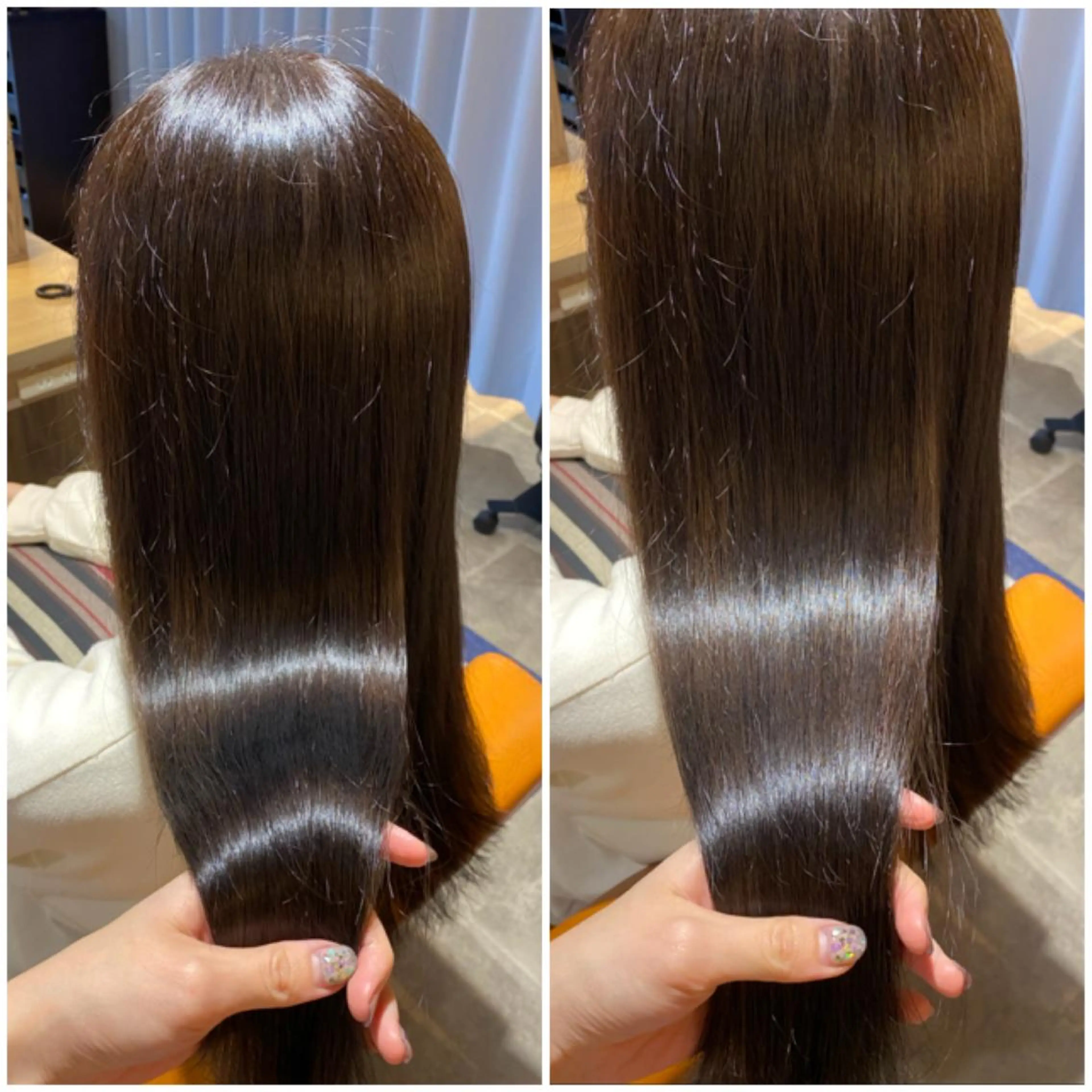 カラー ブラウンカラー ヘアカラー トリートメント 🐻結んで可愛い hair EMI🐻のヘアスタイル