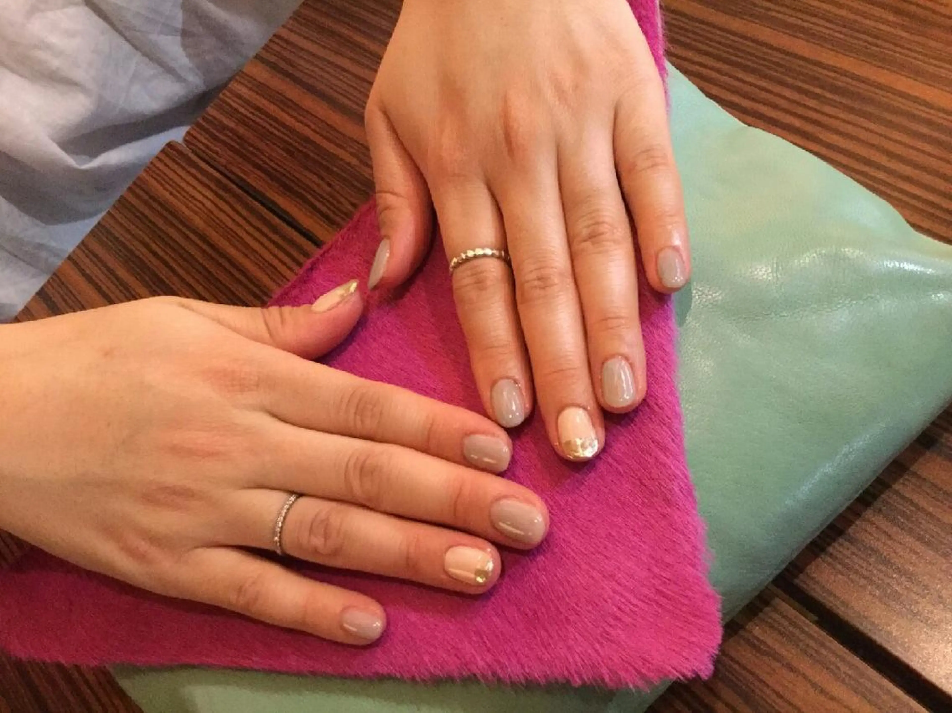 ネイル フレンチネイル ミラーネイル JEWEL nailのネイルデザイン