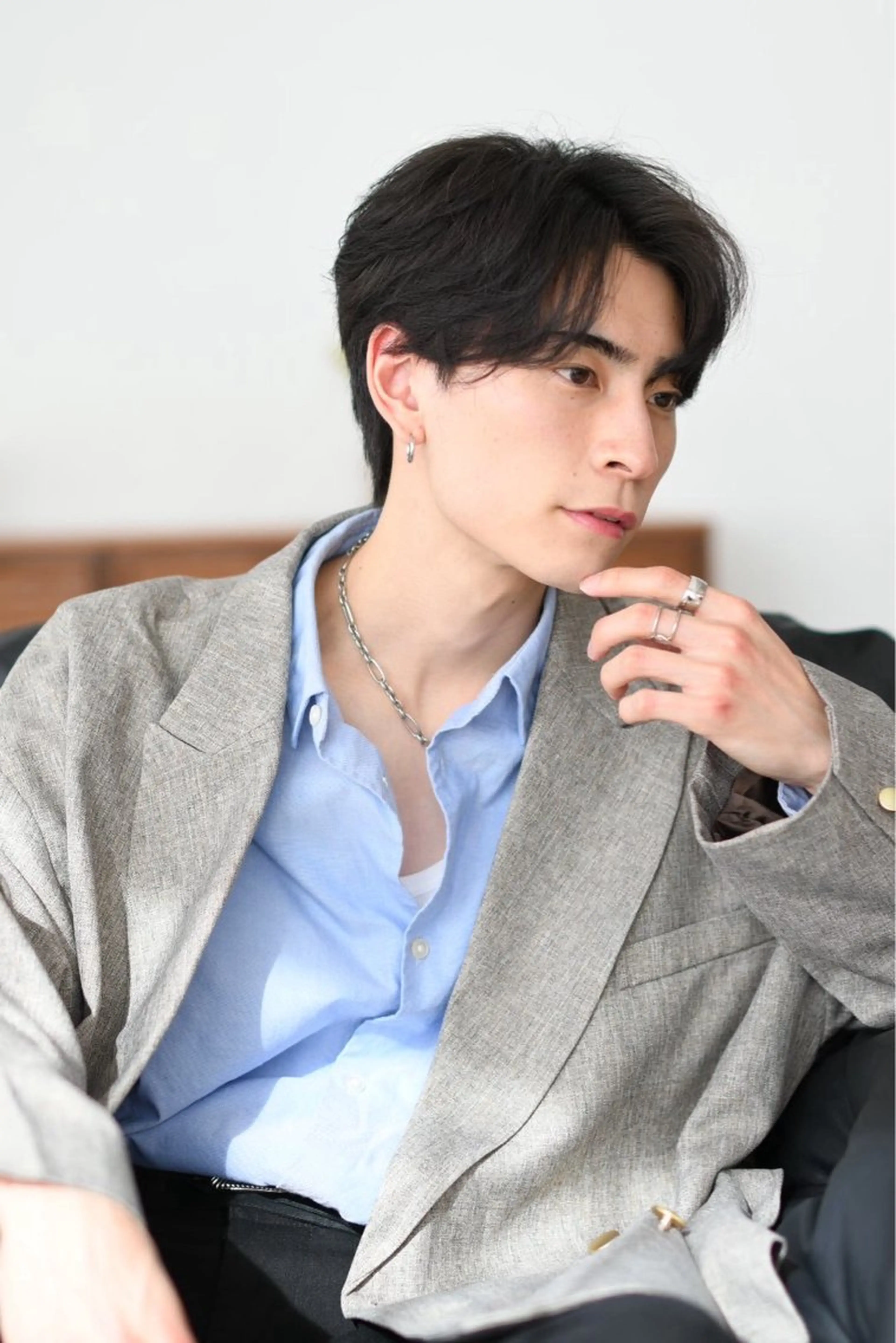 ショート パーマ メンズ メンズパーマ ニュアンスパーマ カット パーマ 垢抜けメンズカット/ 毛流れパーマ/ユウトのヘアスタイル