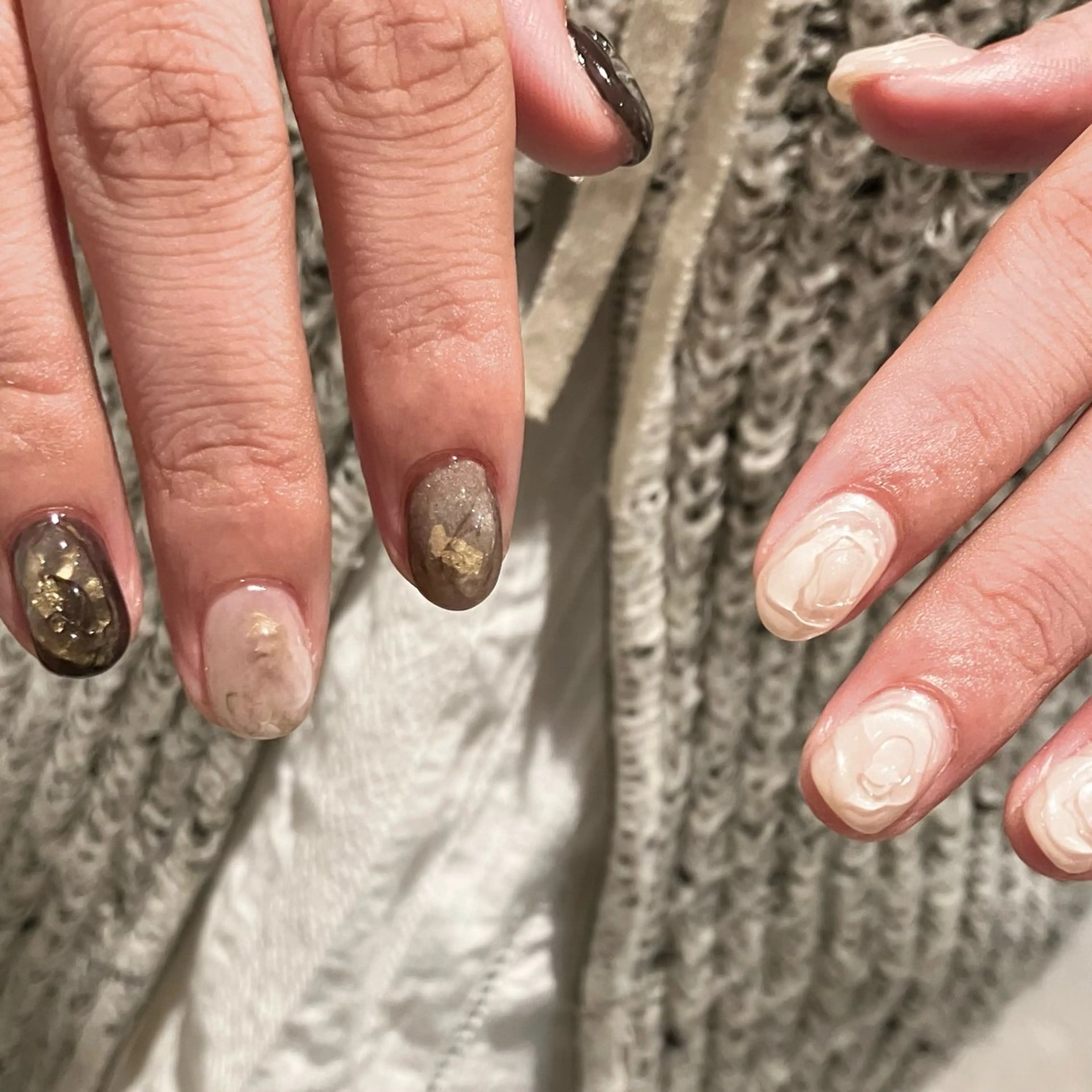 ネイル ハンドネイル ウシク ミユキのネイルデザイン