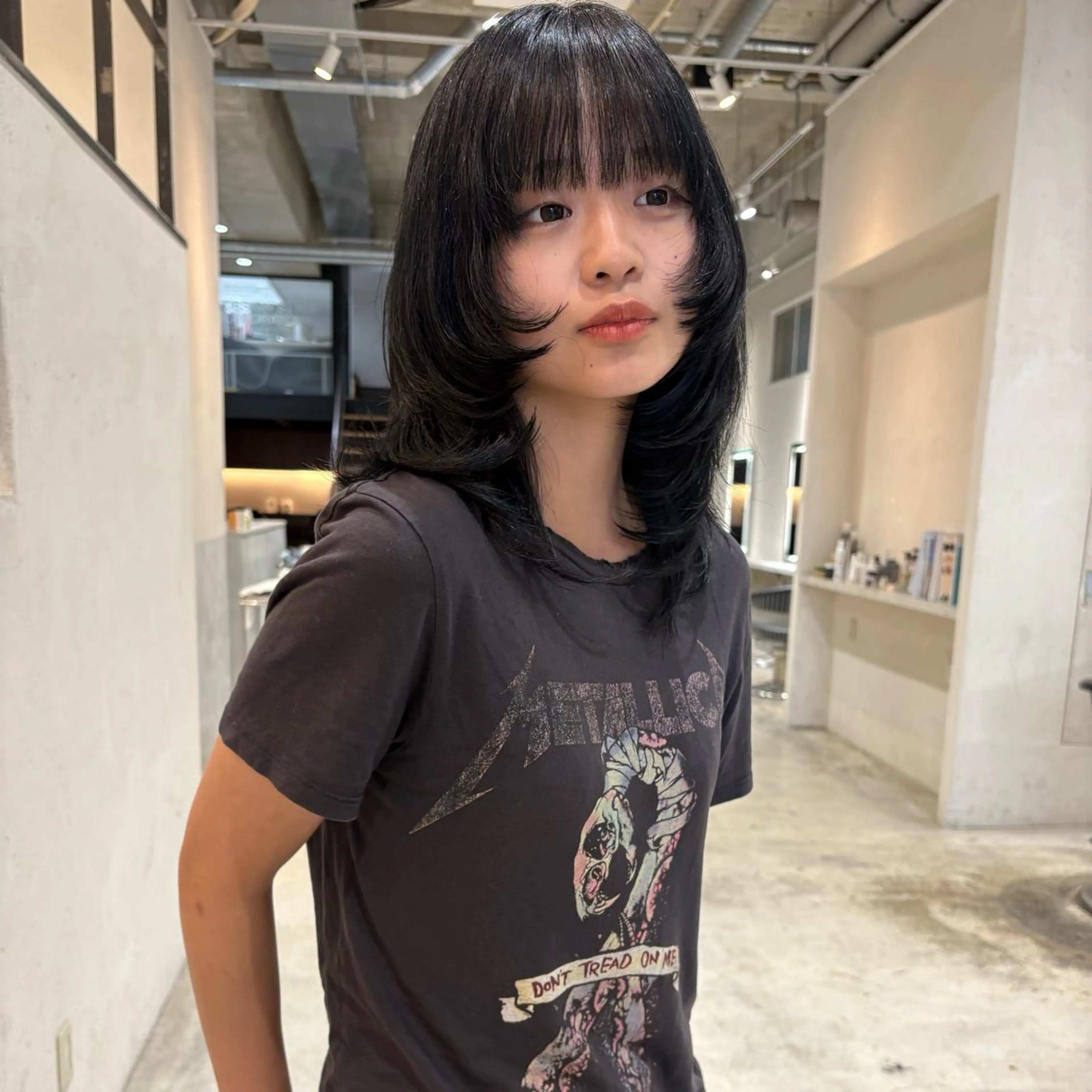 セミロング カラー 名古屋/落ちる黒 黒染め落としのヘアスタイル