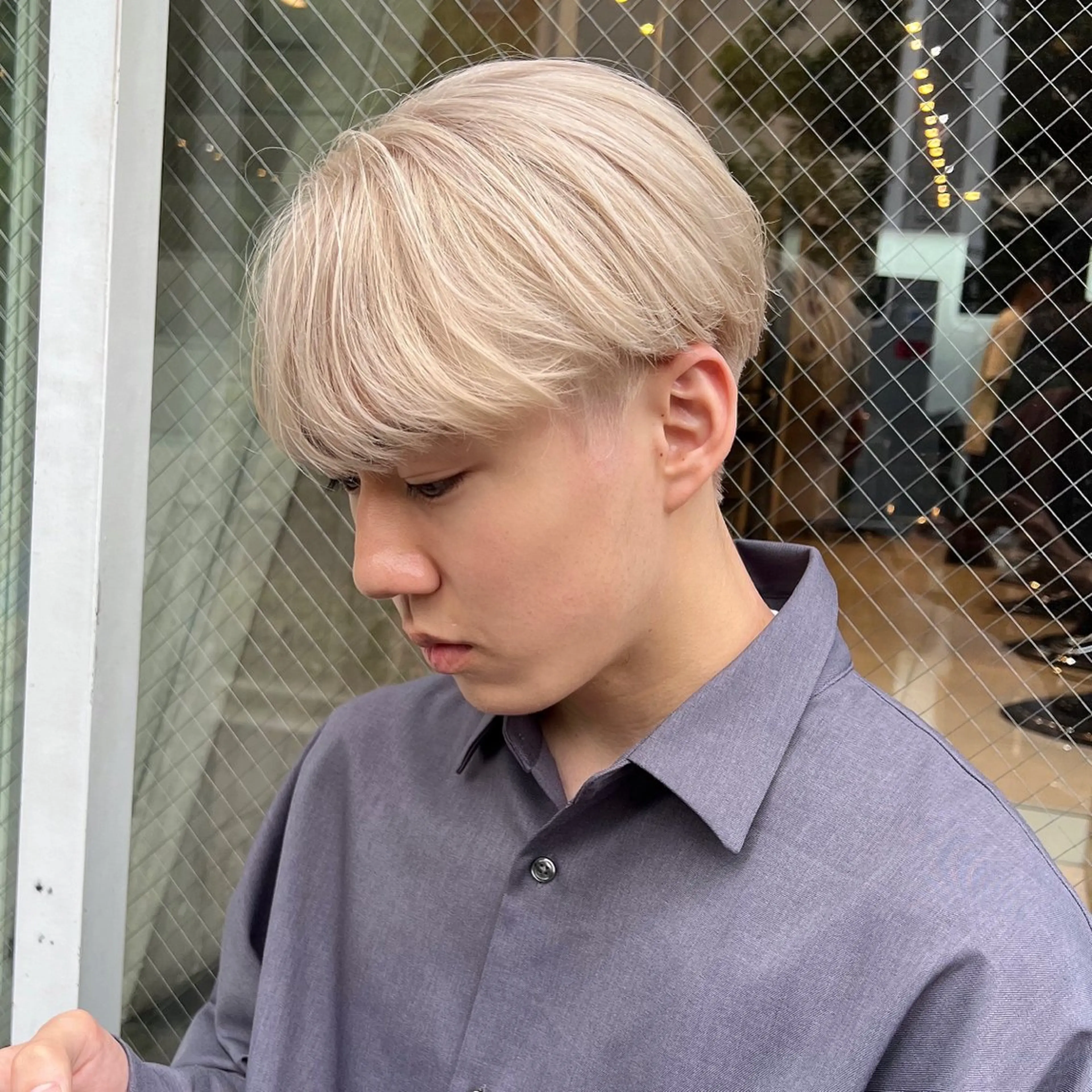 メンズ メンズブリーチ カット ヘアカラー トリートメント メンズ特化/パーマ/ メッシュ/竜成のヘアスタイル