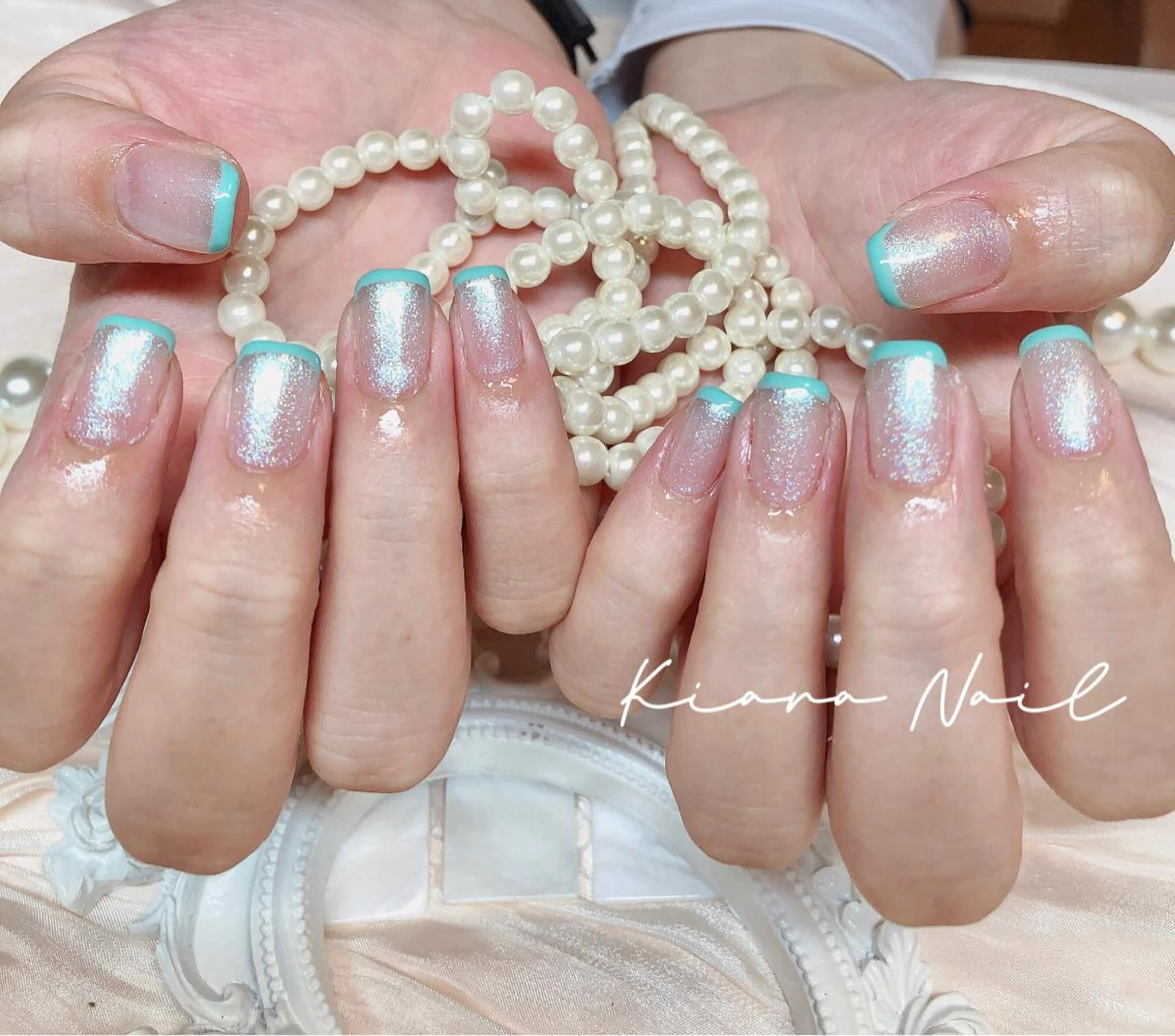 ネイル フレンチネイル 🍭Kiara Nail🍭のネイルデザイン