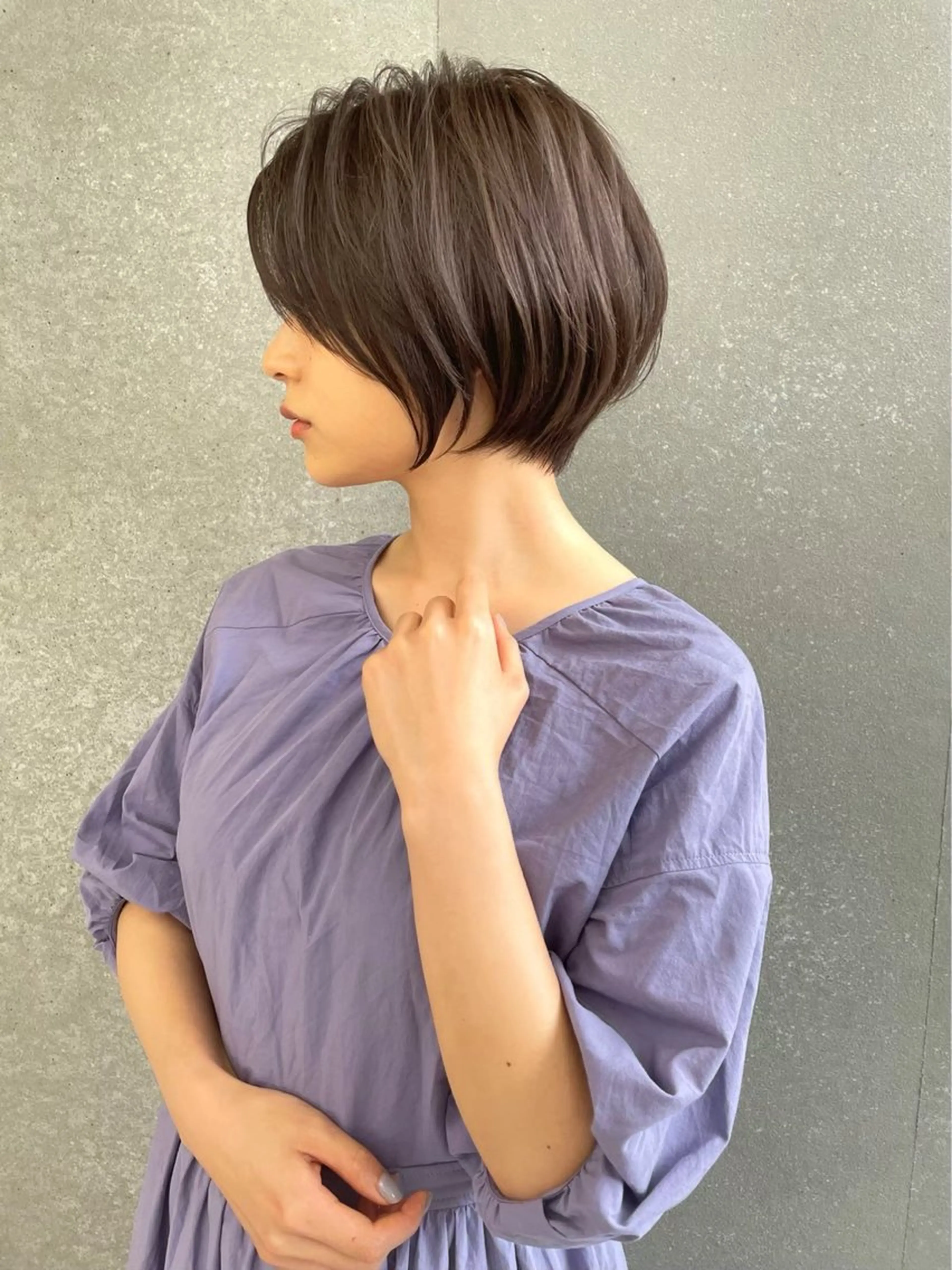 ショート カット ヘアカラー 縮毛矯正 トリートメント 🌟透明感カラー× 小顔カット いっせいのヘアスタイル