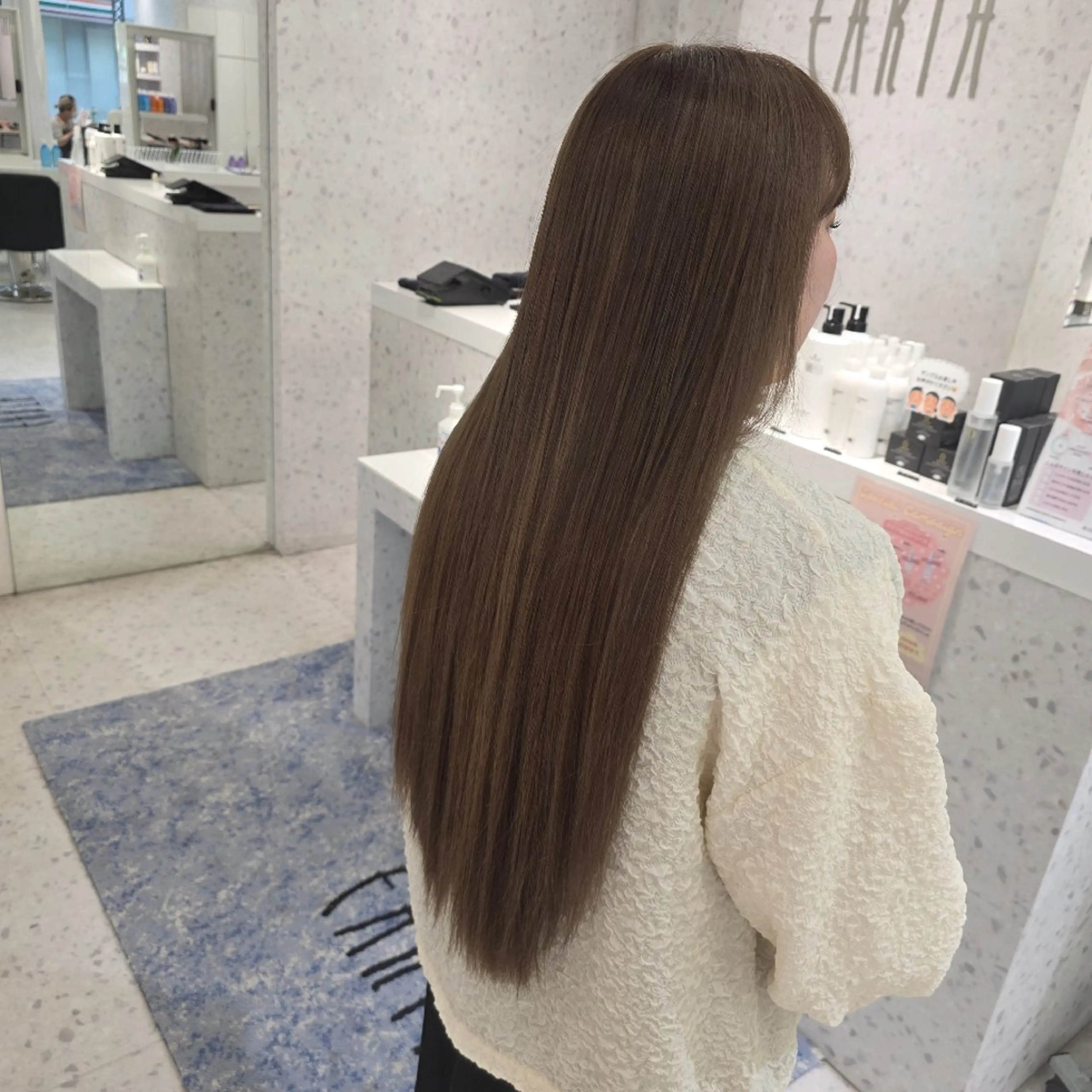 ロング ヘアカラー ♡ストレート♡ メンズメニュー♡のヘアスタイル