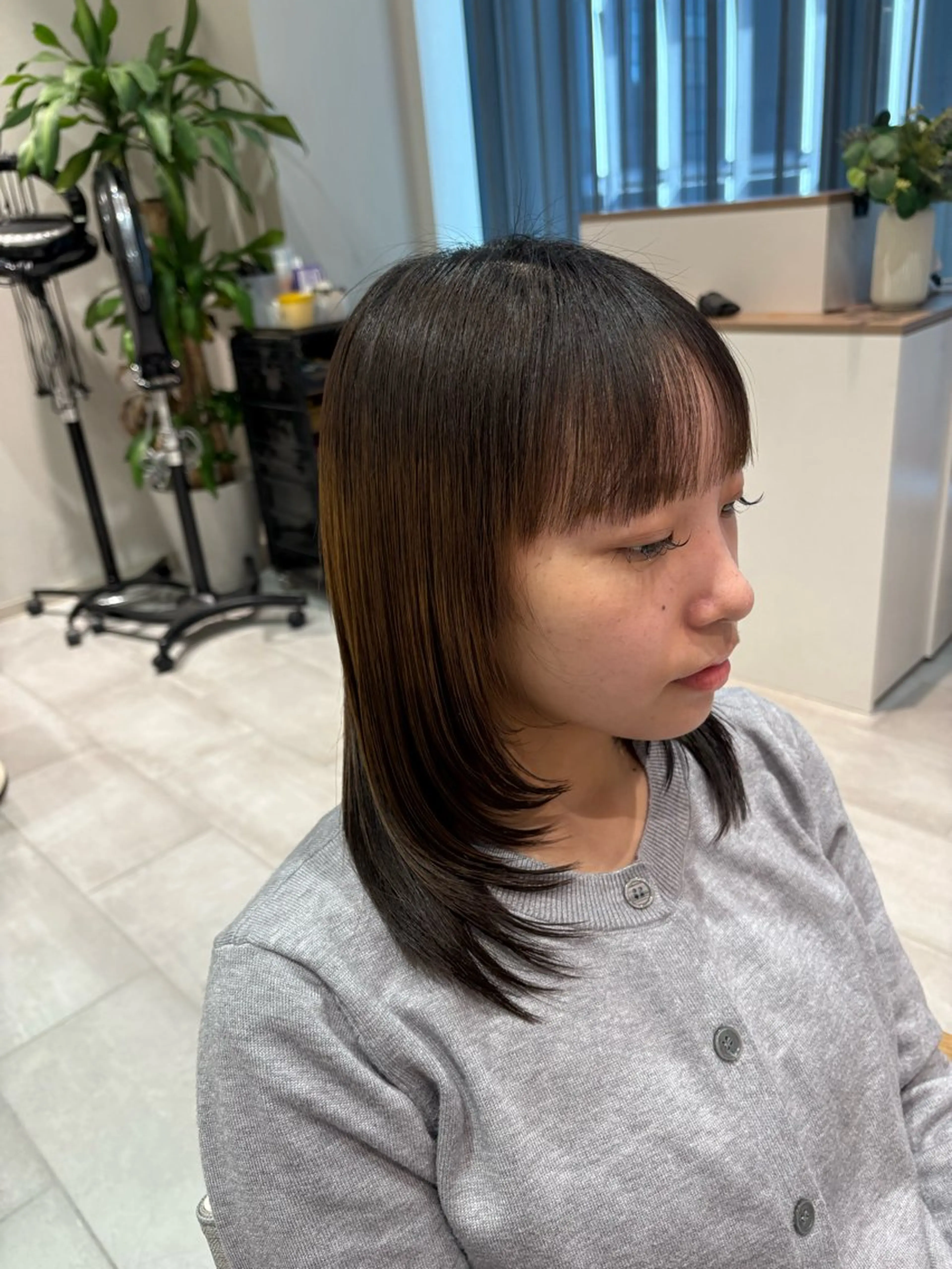 ミディアム ユイナ カットモデル募集中のヘアスタイル