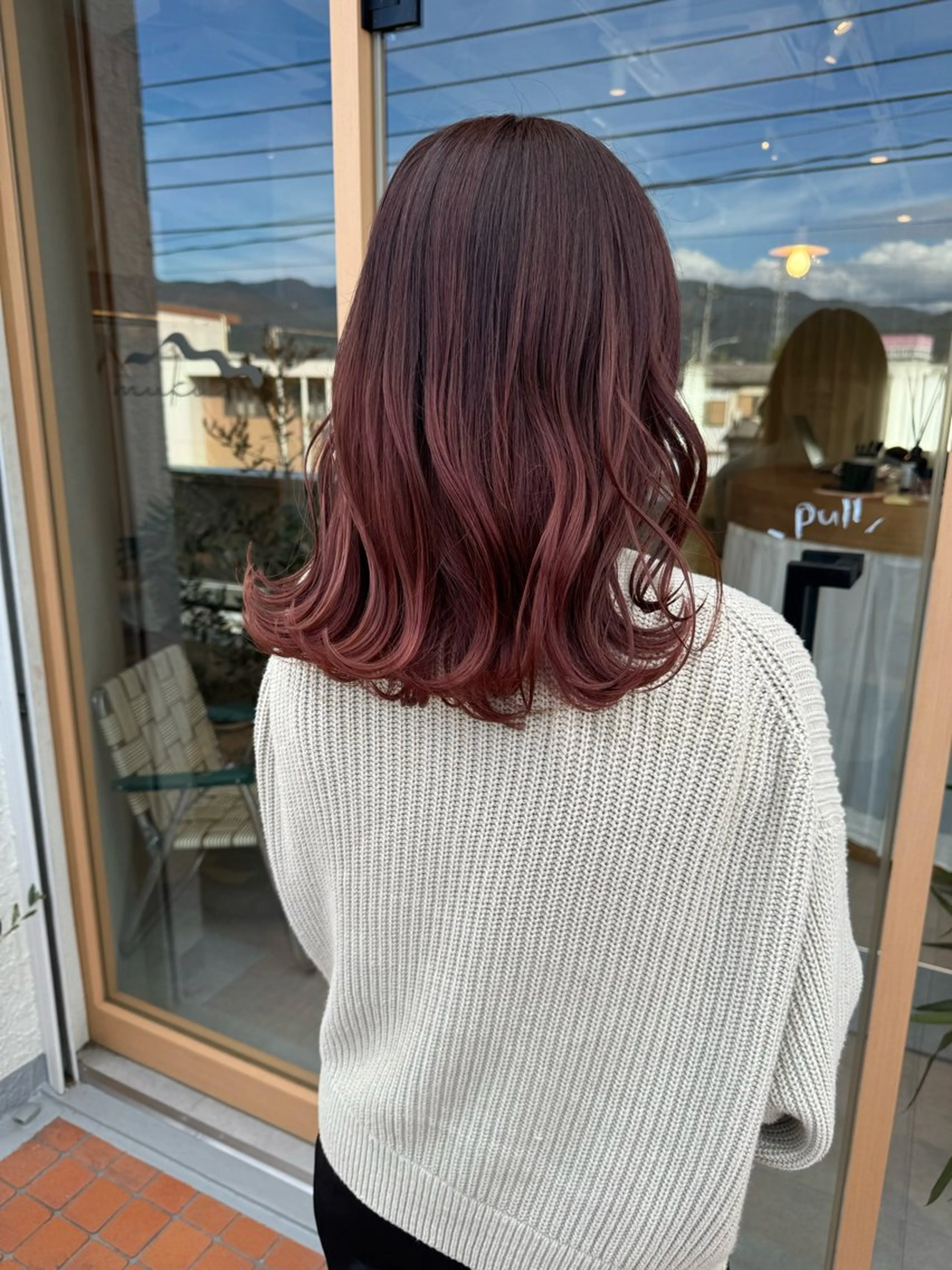 ミディアム カラー カット ヘアカラー トリートメント レイヤー/ボブパーマ /垢抜け/タクミのヘアスタイル