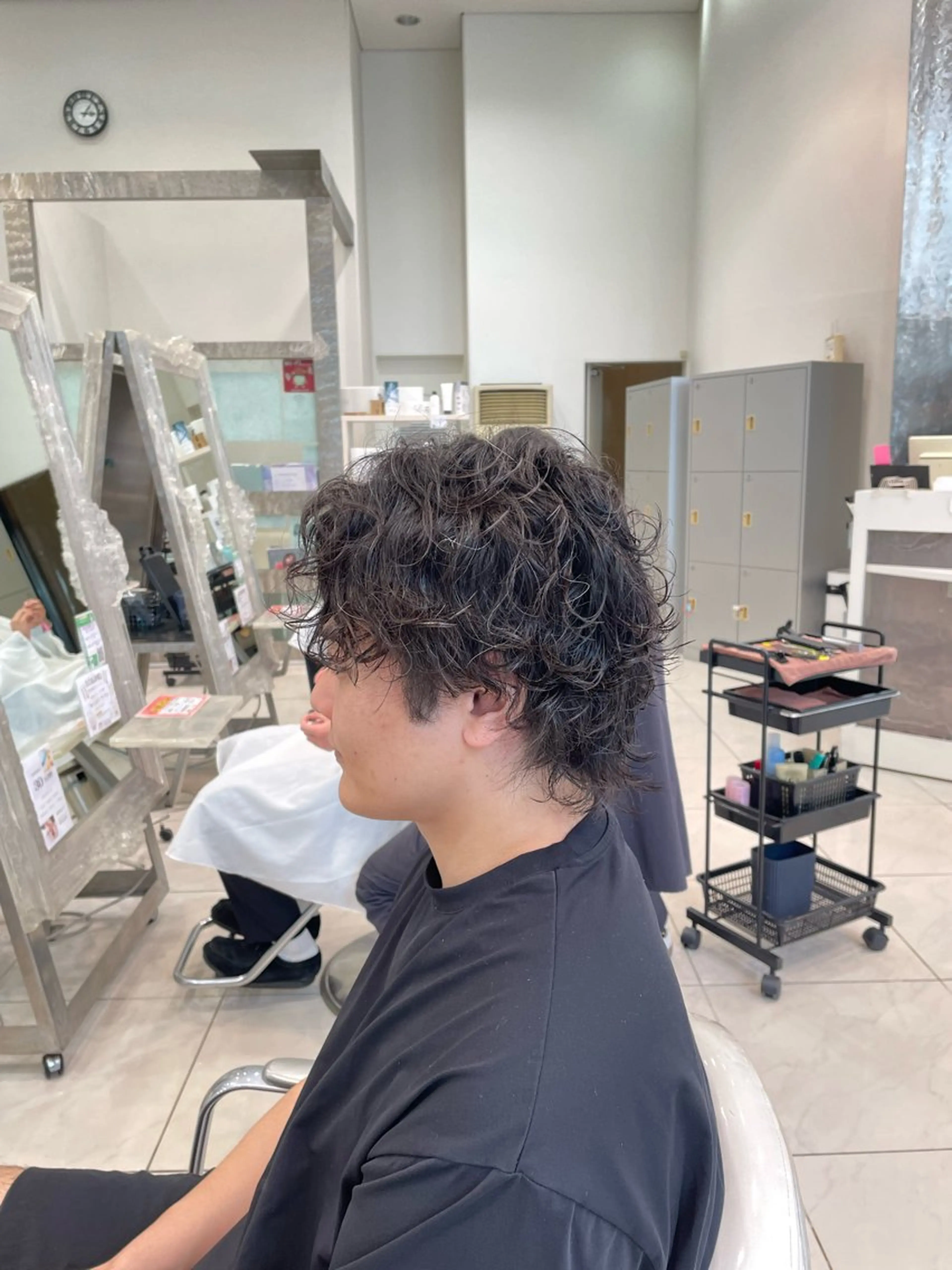 ショート パーマ メンズ カット パーマ トリートメント メンズパーマ特化 真栄平有希のヘアスタイル