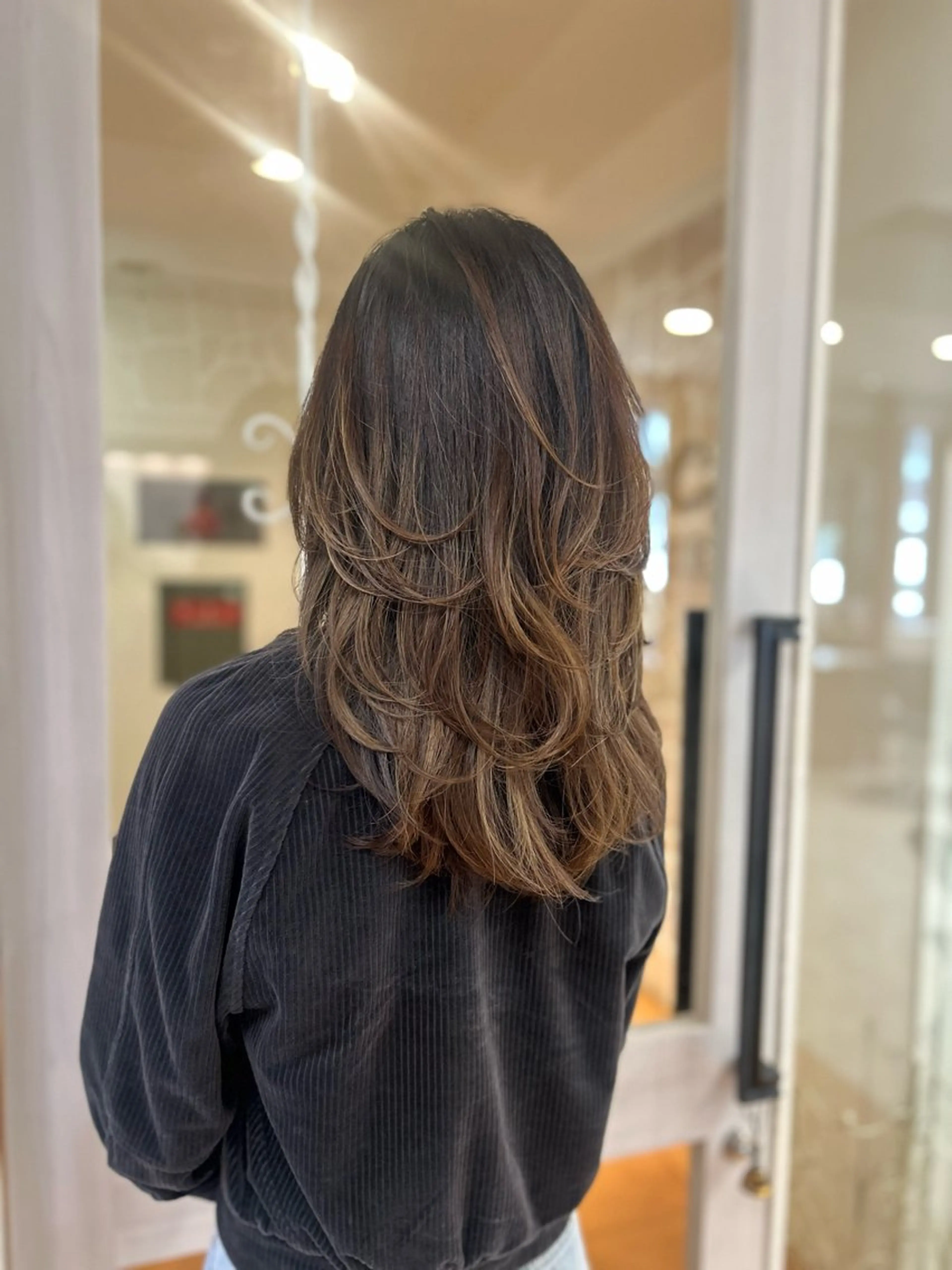 セミロング カット ヘアカラー トリートメント CIEL 難波店所属・🎀透明感/レイヤ ー/Kotona🎀のヘアスタイル