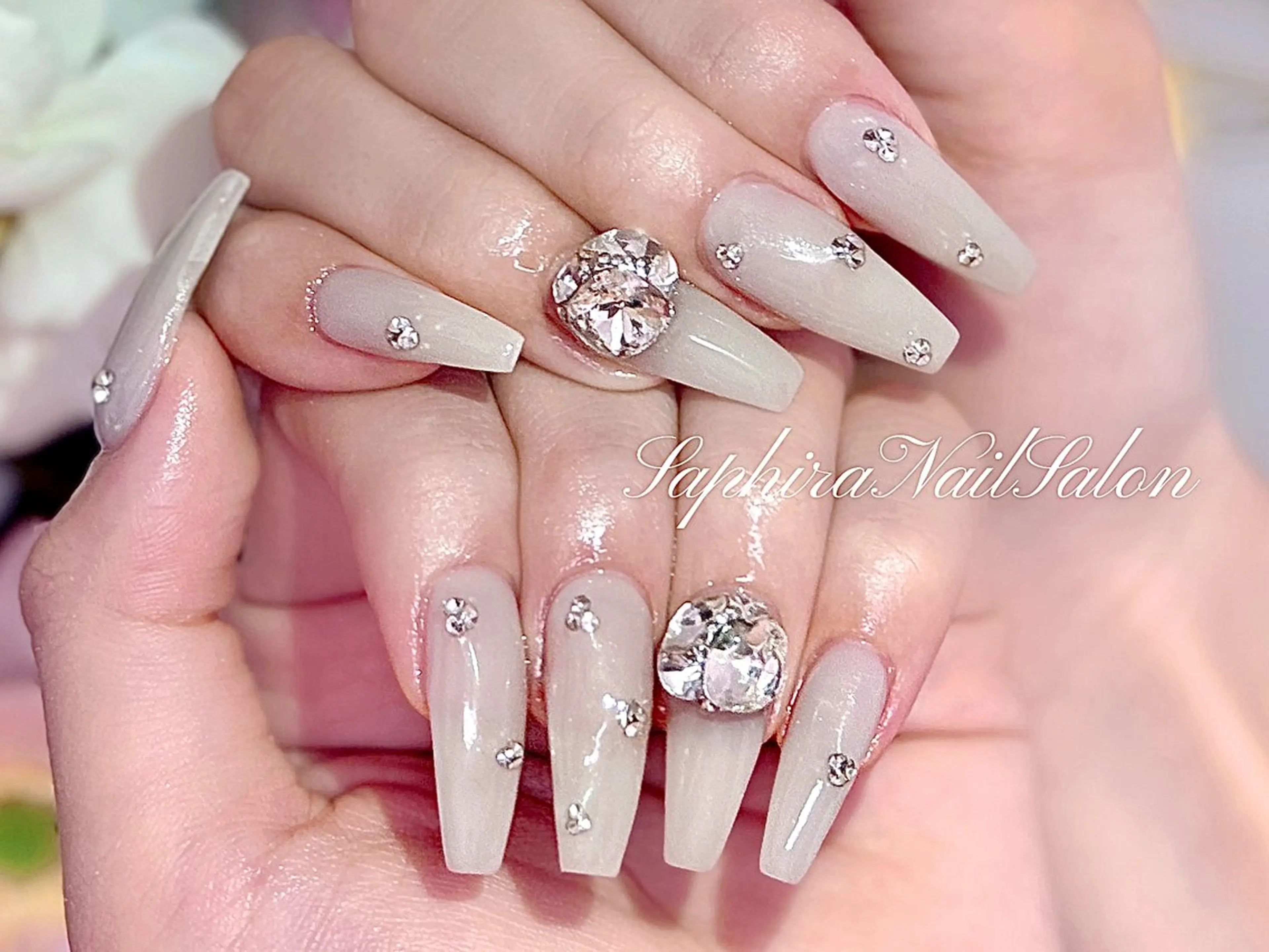 カラー ハンドネイル Saphiraネイル サロン錦糸町のネイルデザイン