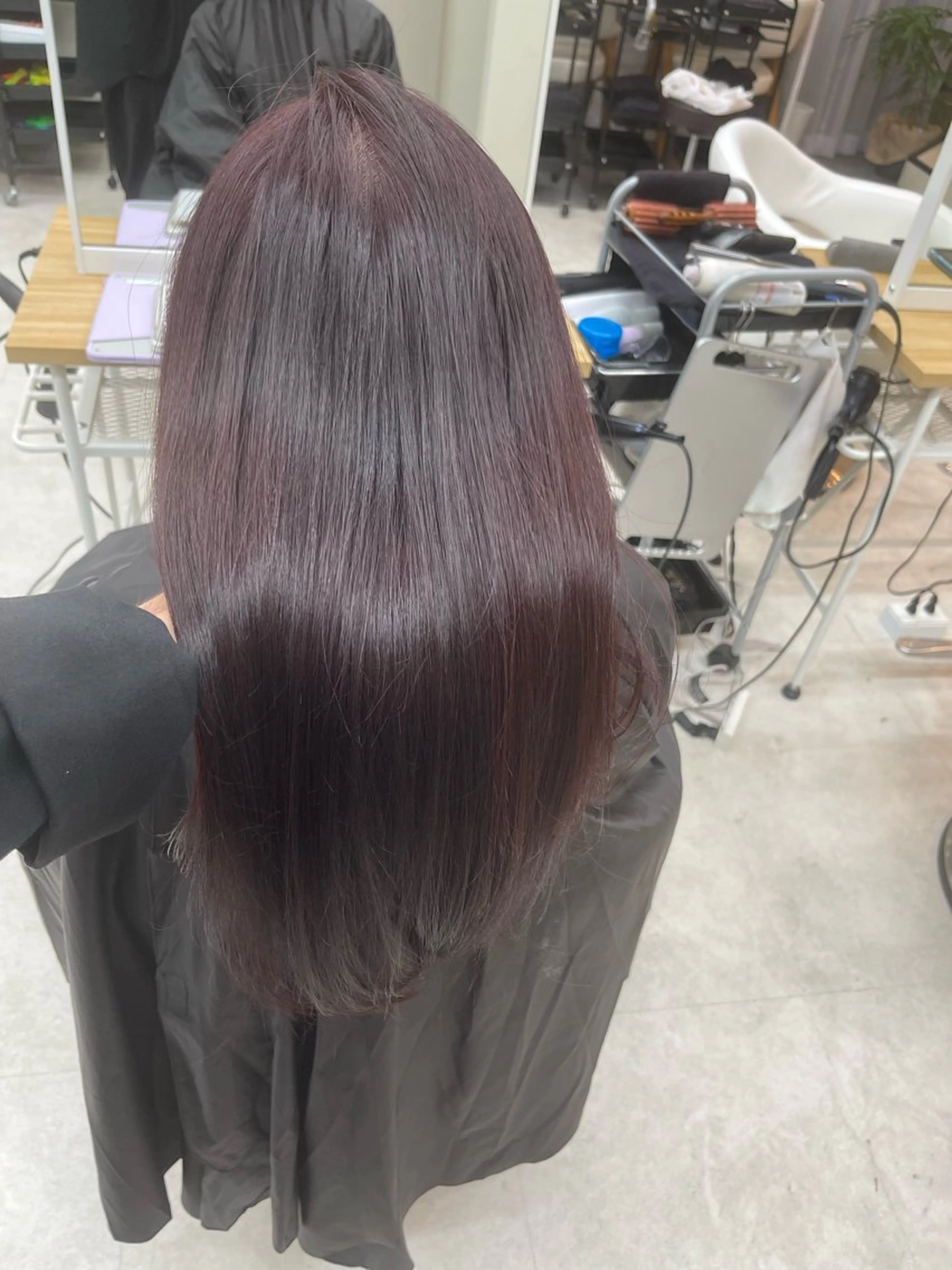 セミロング ピンクブラウン 透明感カラー⭐️ Takumaのヘアスタイル