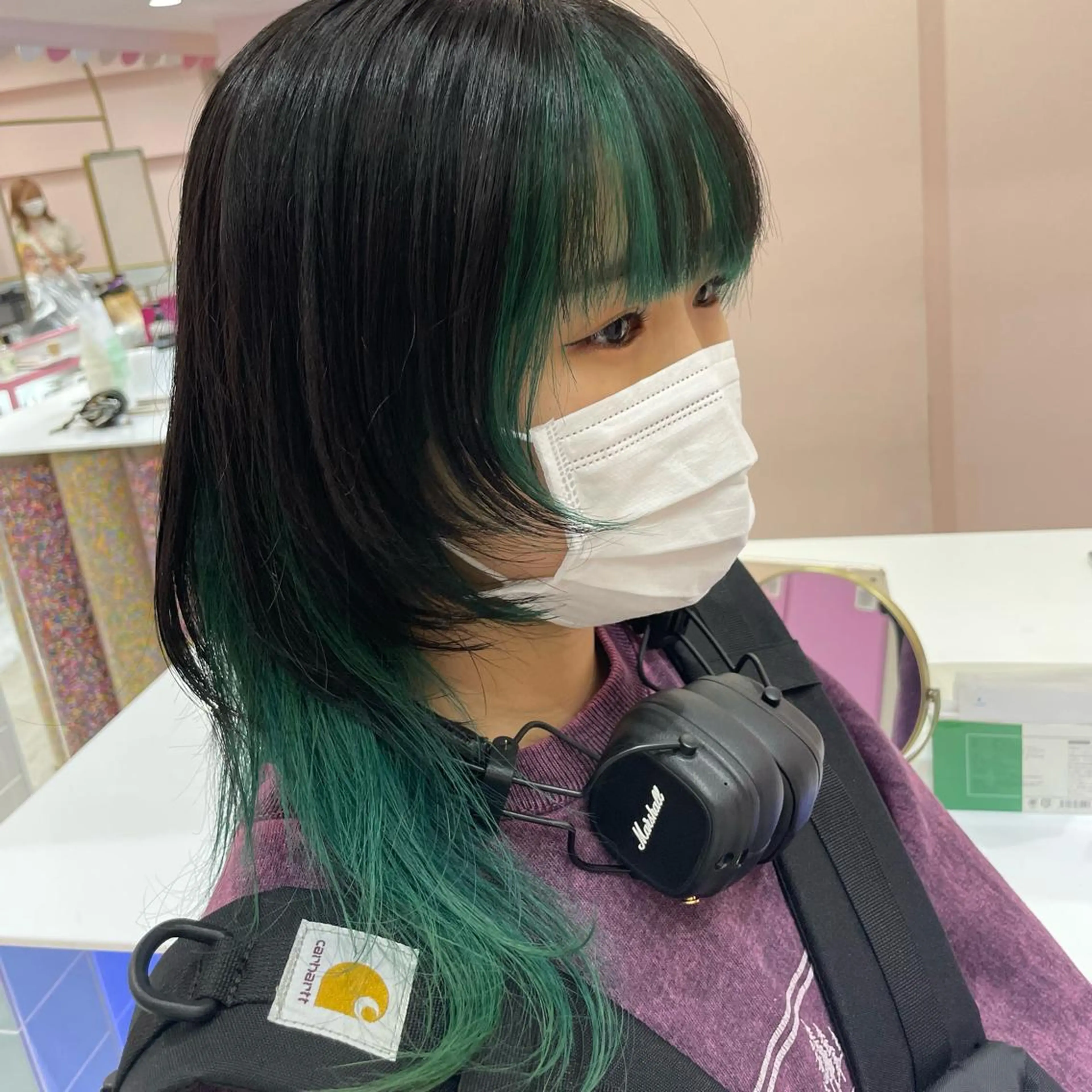 セミロング カラー インナーカラー ヘアカラー トリートメント ヘアセット 🫧tatsuki 🫧“lot 横浜“のヘアスタイル