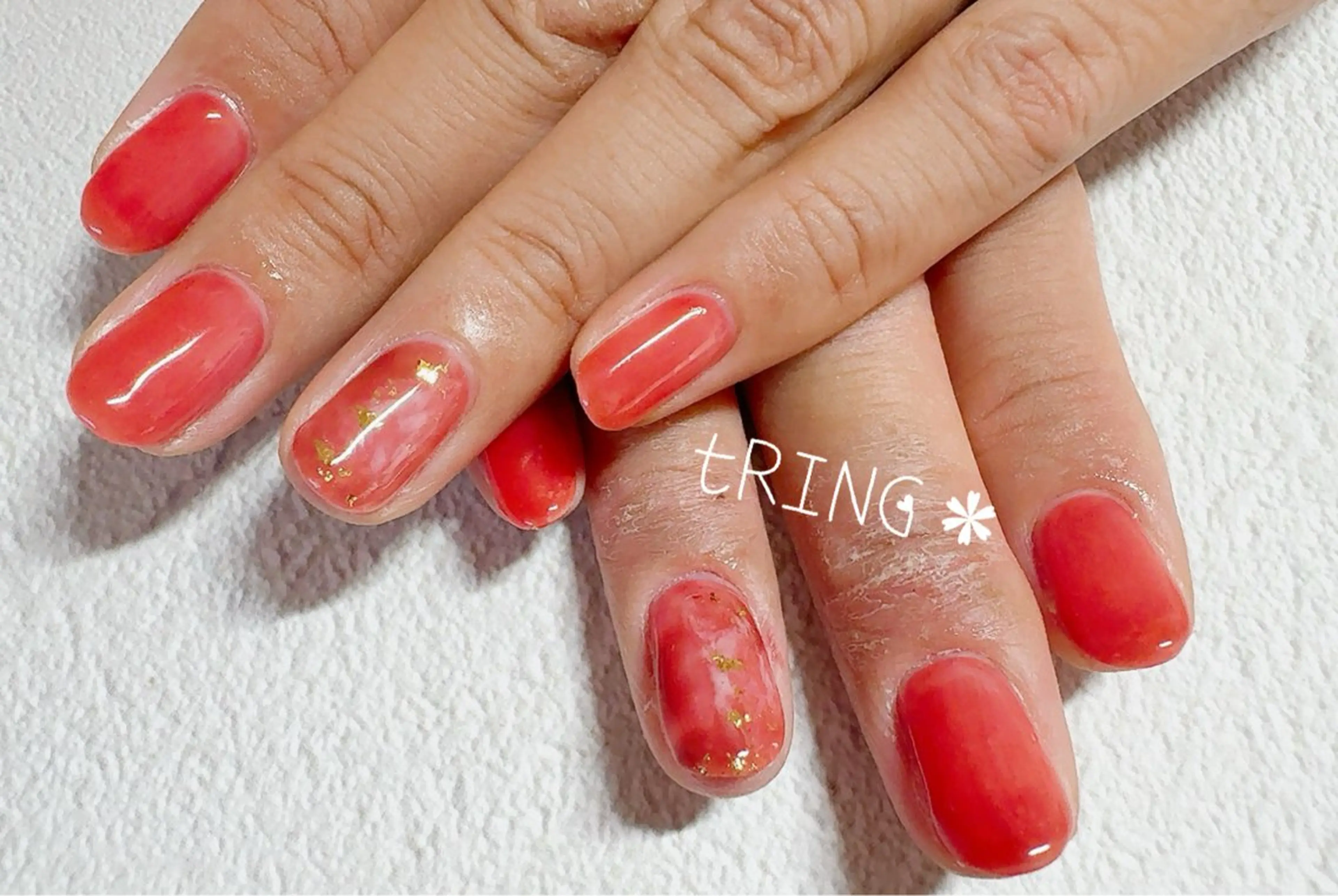 ネイル ハンドネイル tRING＊ しいの木台のネイルデザイン