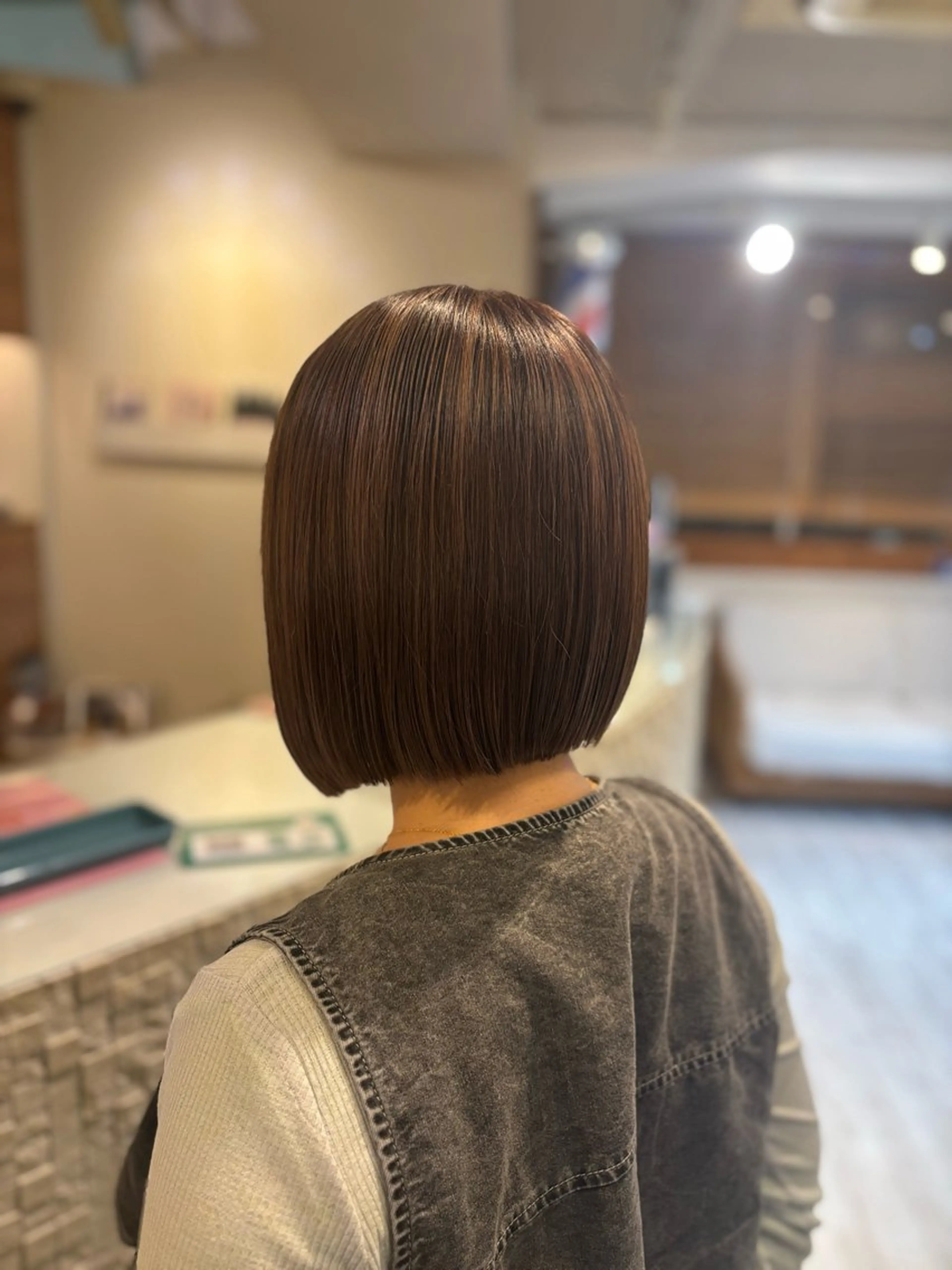 ショート ツヤ感カラー/韓国 カットkanna🖤のヘアスタイル