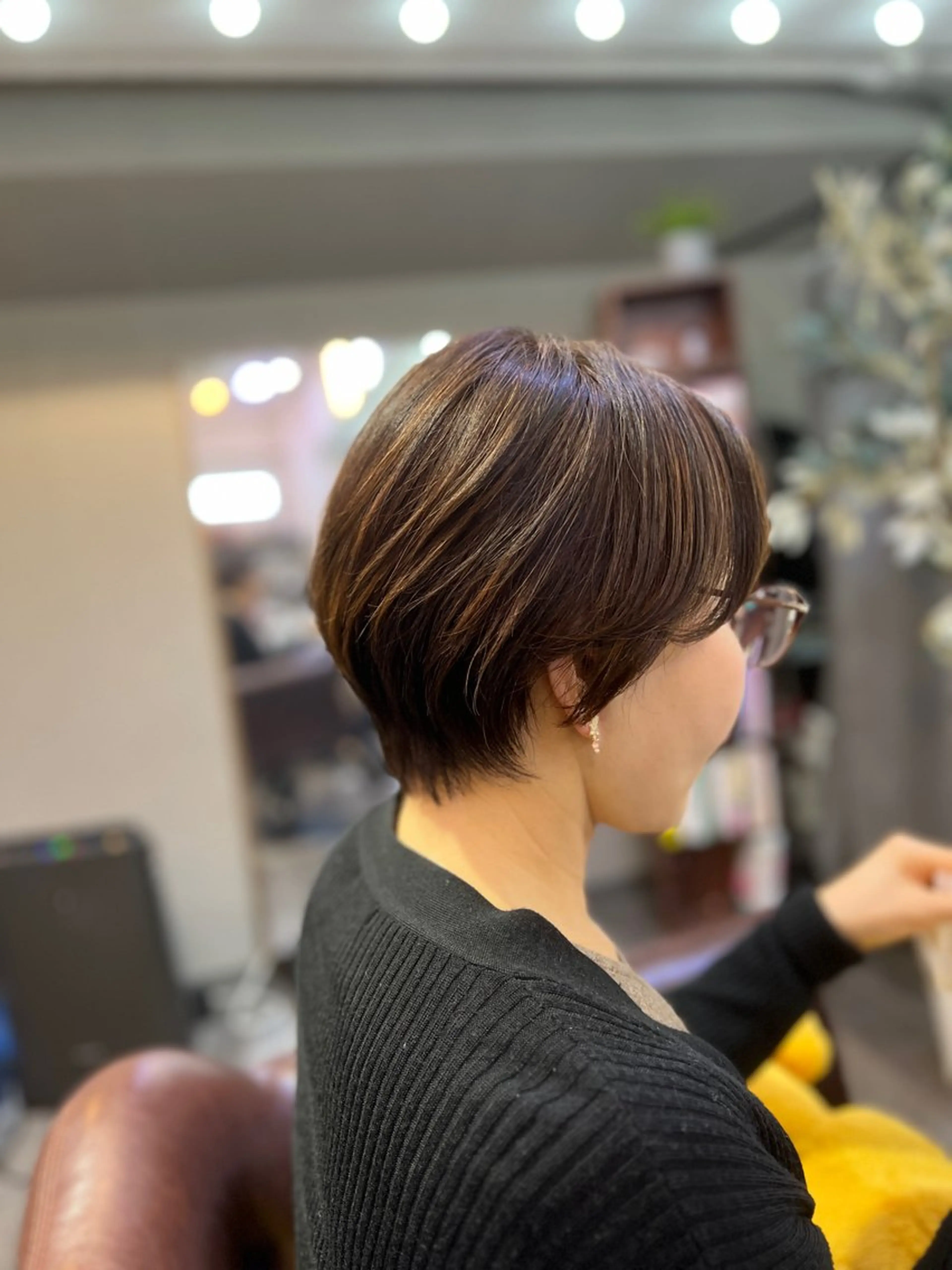 ショート 髪質改善縮毛矯正 撮影モデル@藤沢駅のヘアスタイル