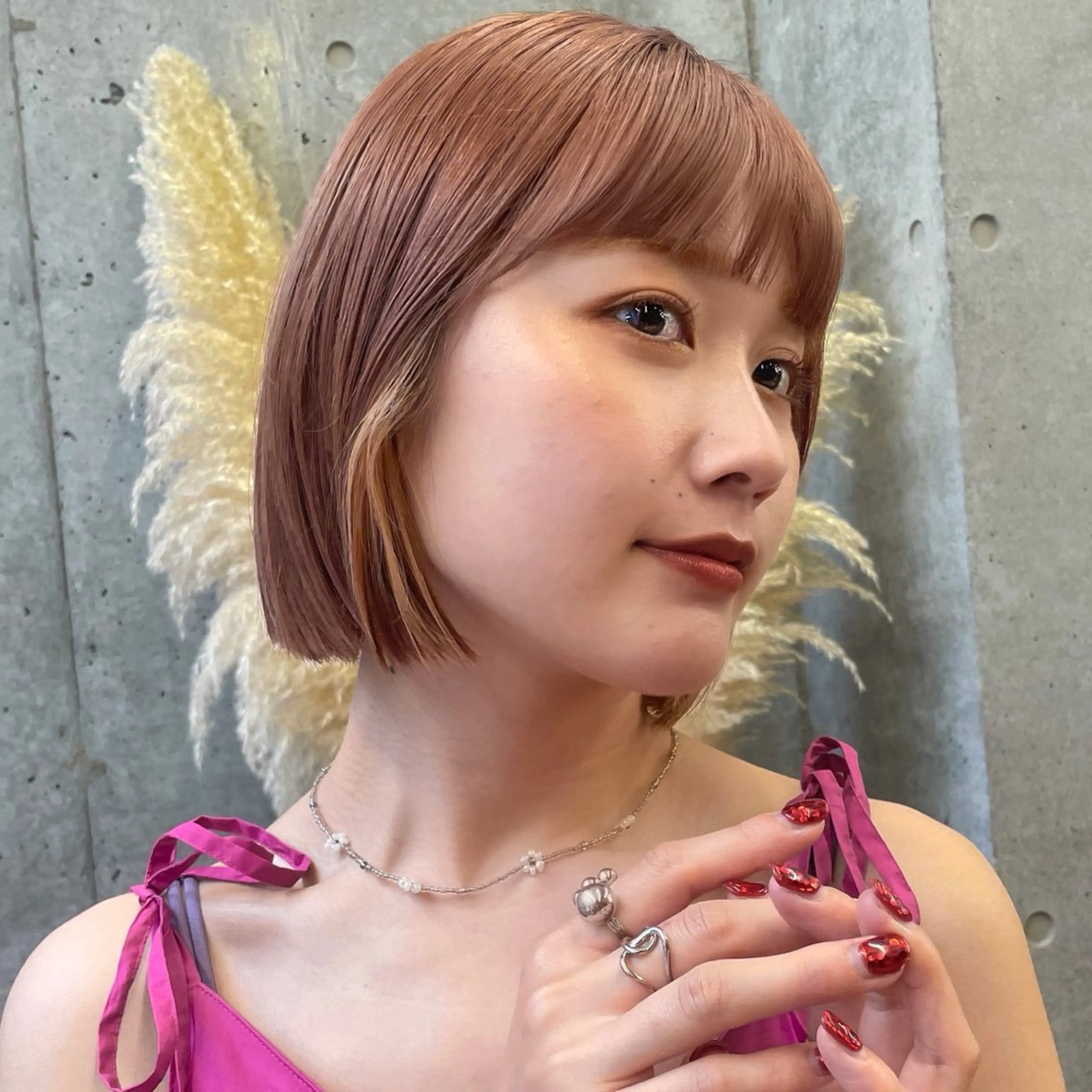 ショート カラー レイヤー/柔らか 透明感カラー/ゆきなのヘアスタイル